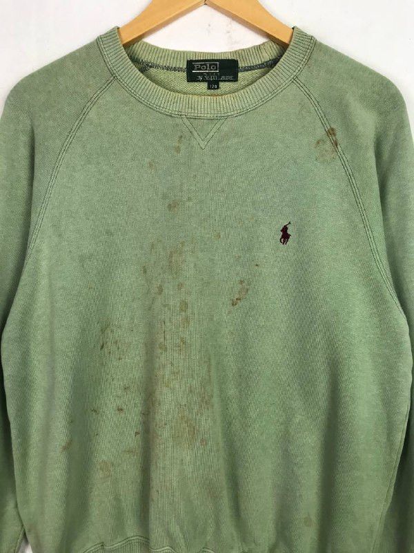 Polo Ralph Lauren × Ralph Lauren × Vintage Vintage Distressed Polo Ralph Lauren Sweatshirt Size US L / EU 52-54 / 3 - 6 Thumbnail