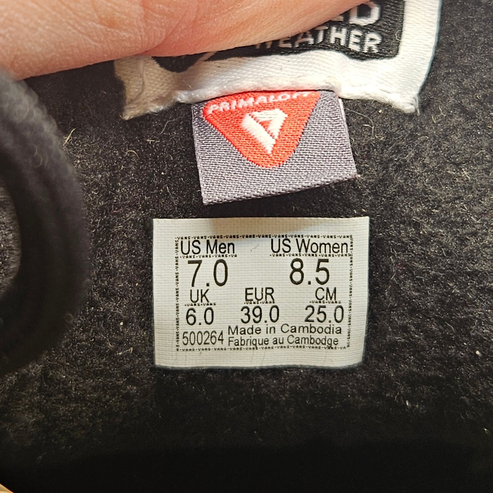 Vans VANS WOMEN'S 8.5 ULTRARANGE EXO HI MTE-1 BOOT BLACK WHITE Size US 8.5 / IT 38.5 - 7 Thumbnail