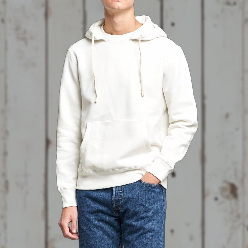 Polo Ralph Lauren VINTAGE Polo Ralph Lauren Hoodie Men L White Garment-Dyed Fleece Pullover Y2K Size US L / EU 52-54 / 3 - 1 Thumbnail