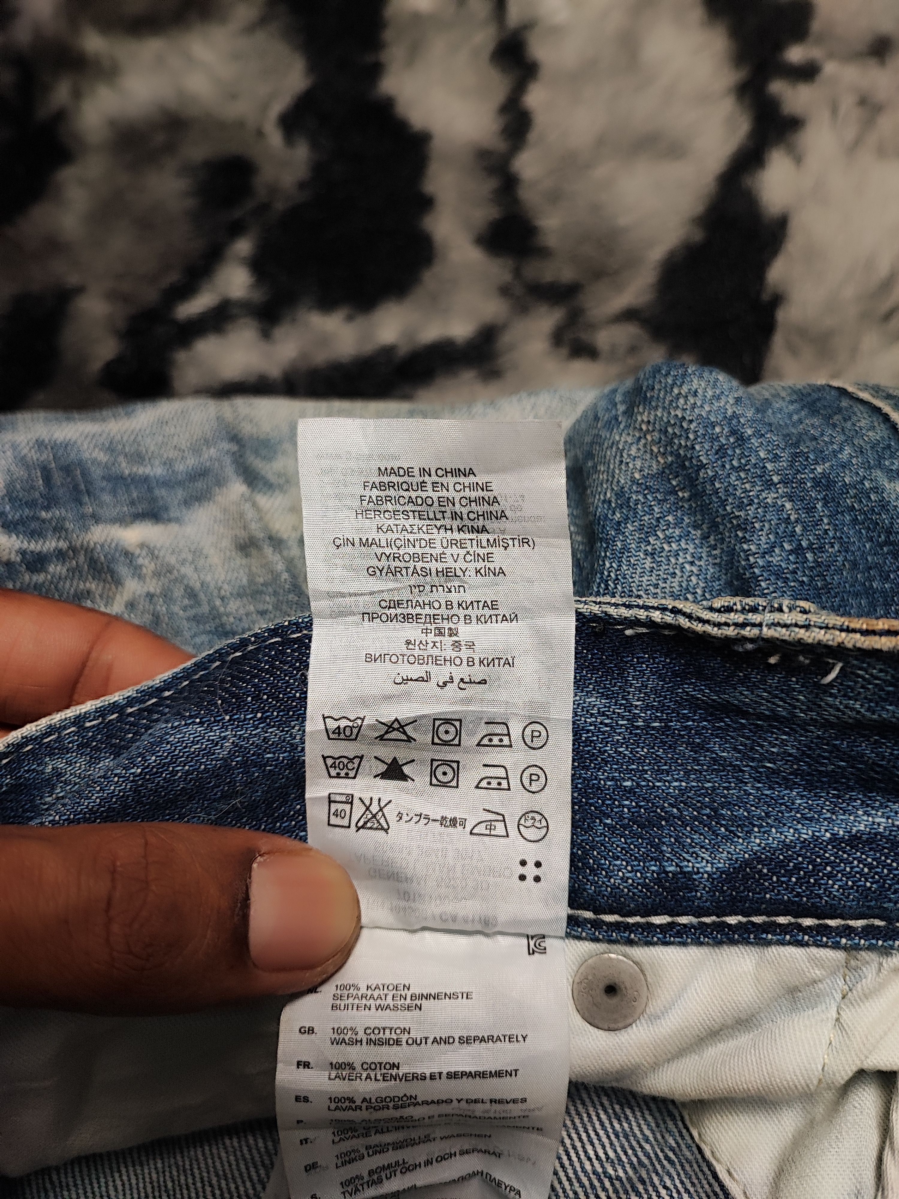 G-Star Distress Jeans by G Star Raw Cargo Biker 34x32 Size US 34 / EU 50 - 18 Thumbnail
