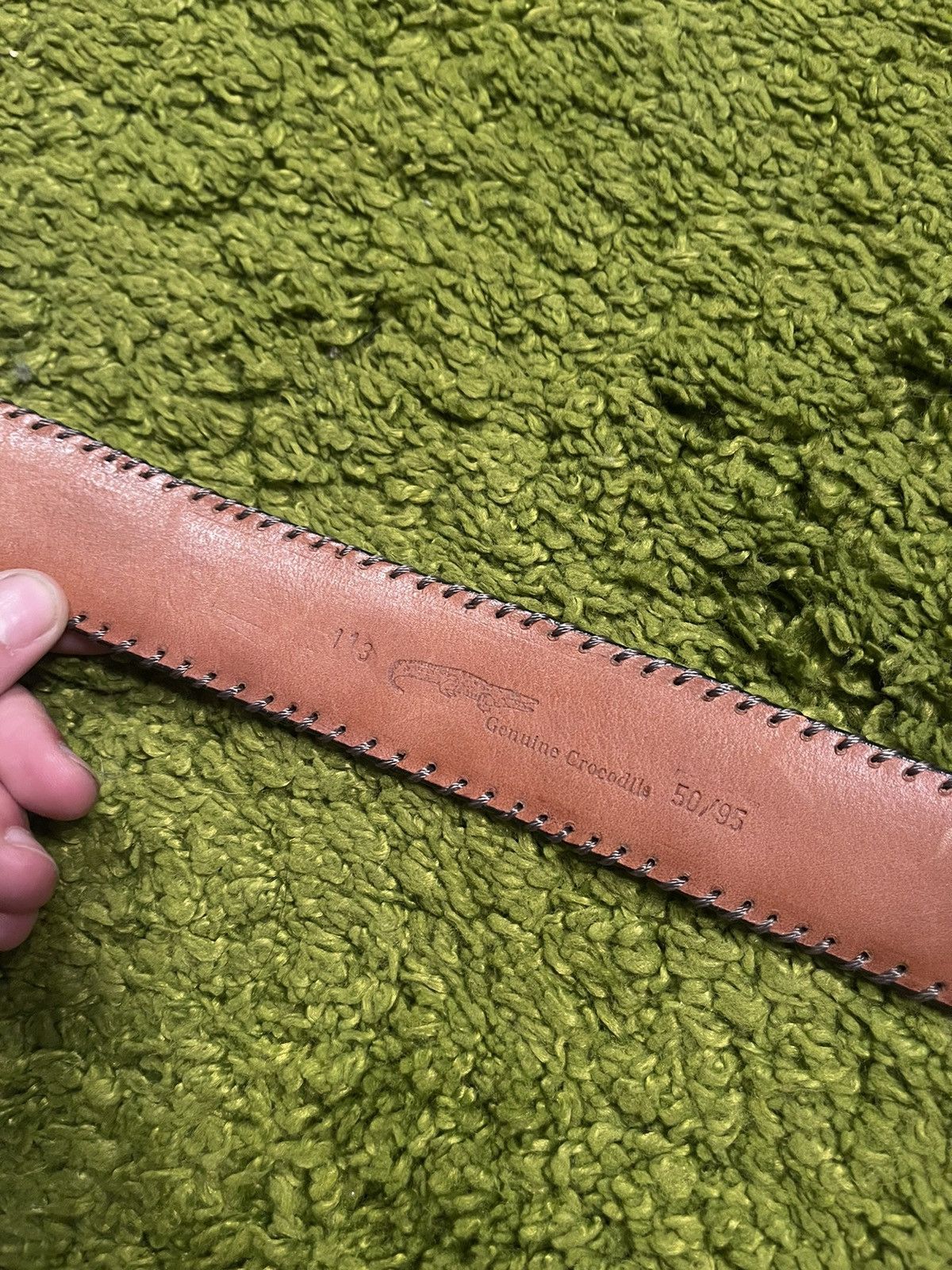 Other 🐊 Reptiles House real crocodile skin leather belt Size 34 - 10 Thumbnail
