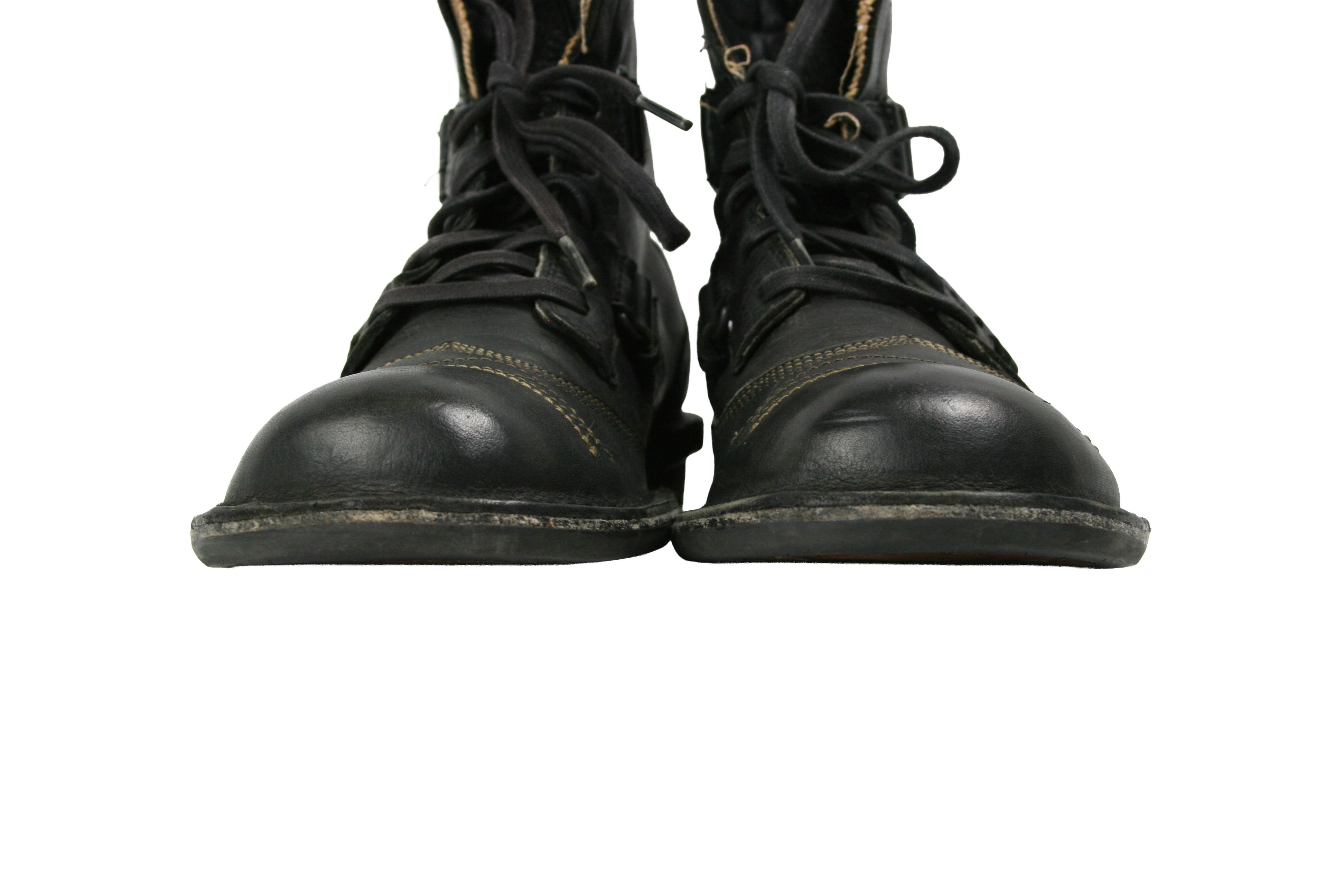 Diesel 00S Industrial Avant Garde Y2K Biker Purnell Boots Vintage Size US 11 / EU 44 - 4 Thumbnail