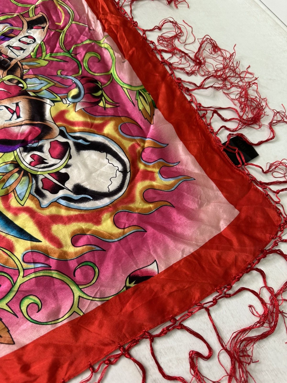 Ed Hardy Ed Hardy silk large scarf Size ONE SIZE - 4 Thumbnail
