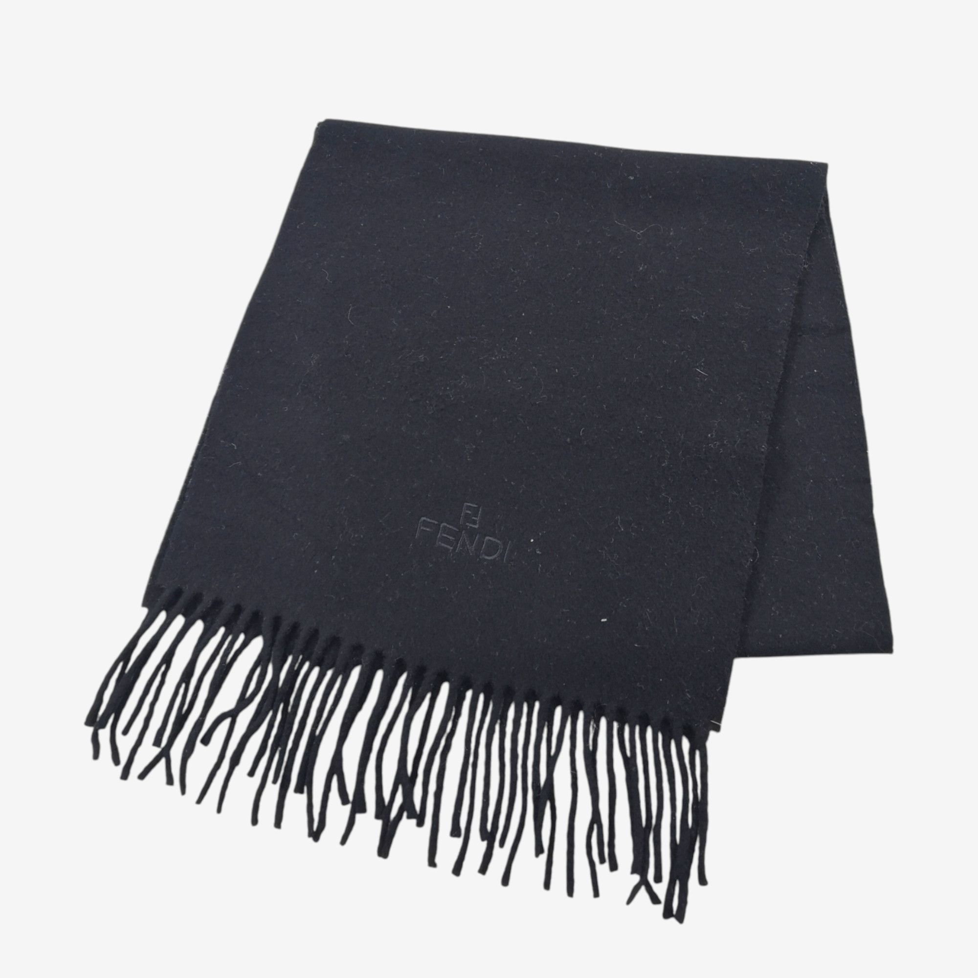 Japanese Brand Vintage Fendi Scarf Fringe Wool Scarves Size ONE SIZE - 4 Thumbnail