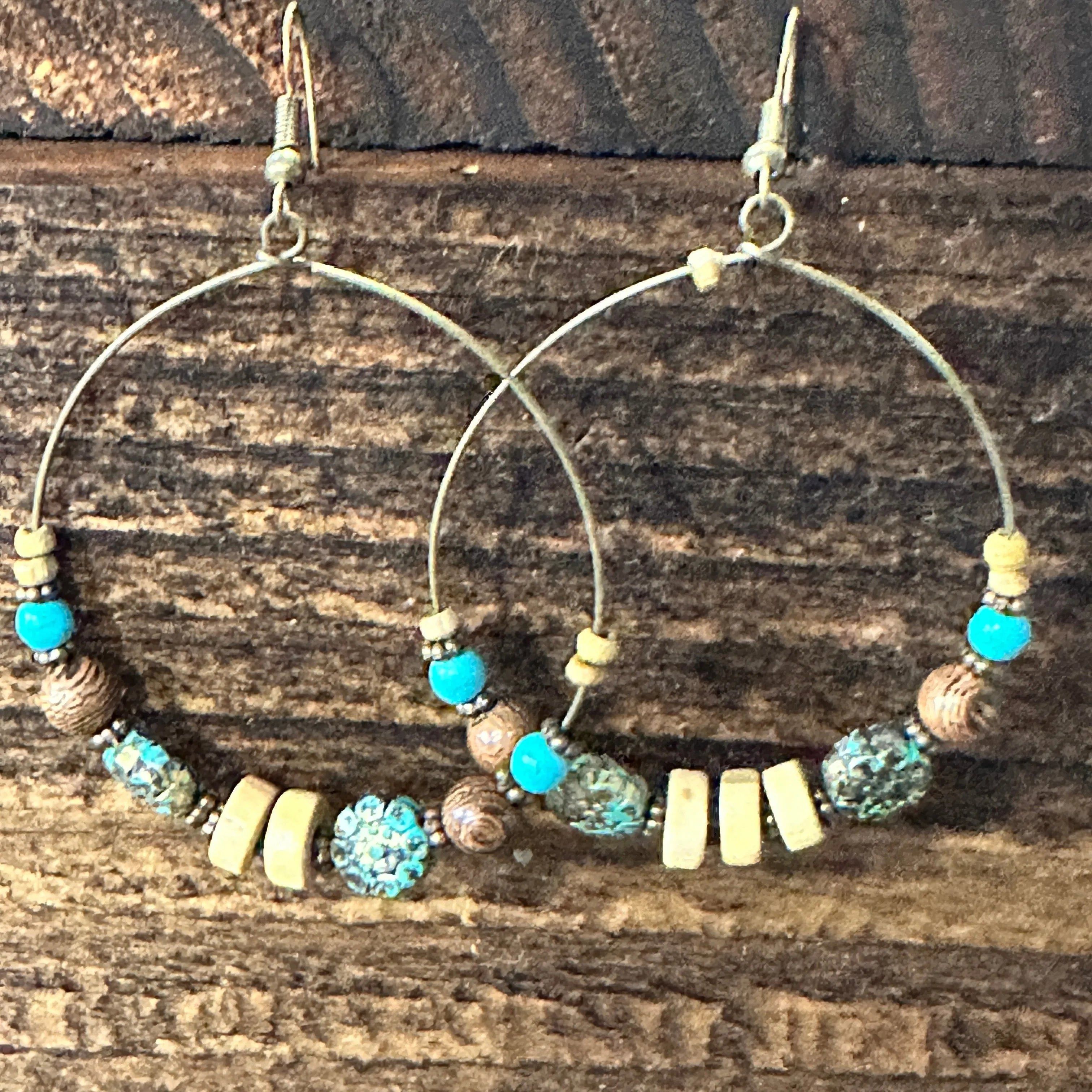 Other Handmade Western Hippie Copper Wire Colorful Wooden Beads Dr Size ONE SIZE - 3 Thumbnail