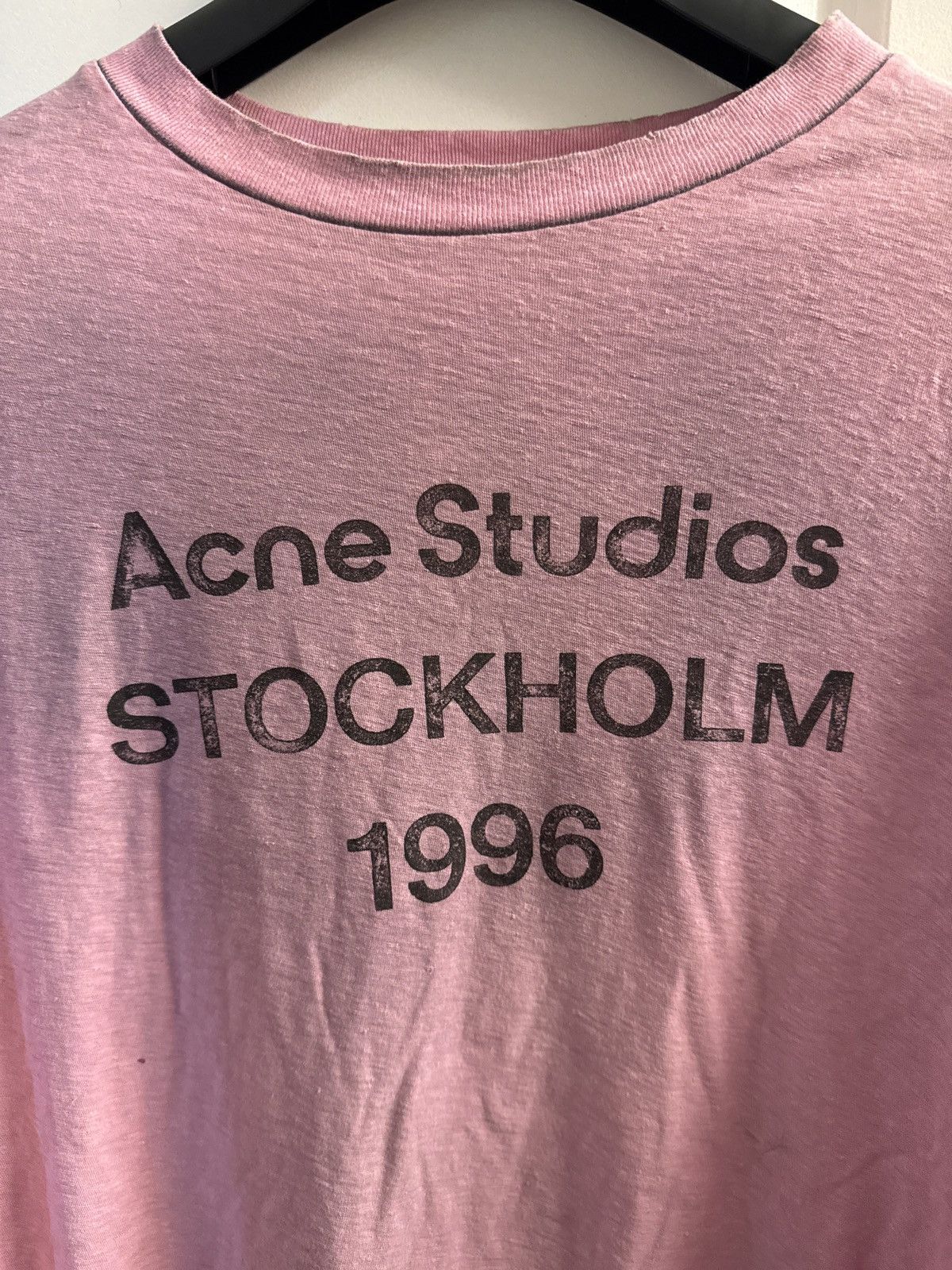 Acne Studios Acne Studios SPRAYED 1996 LOGO T-SHIRT Cotton Candy Pink Size XS / US 0-2 / IT 36-38 - 3 Thumbnail