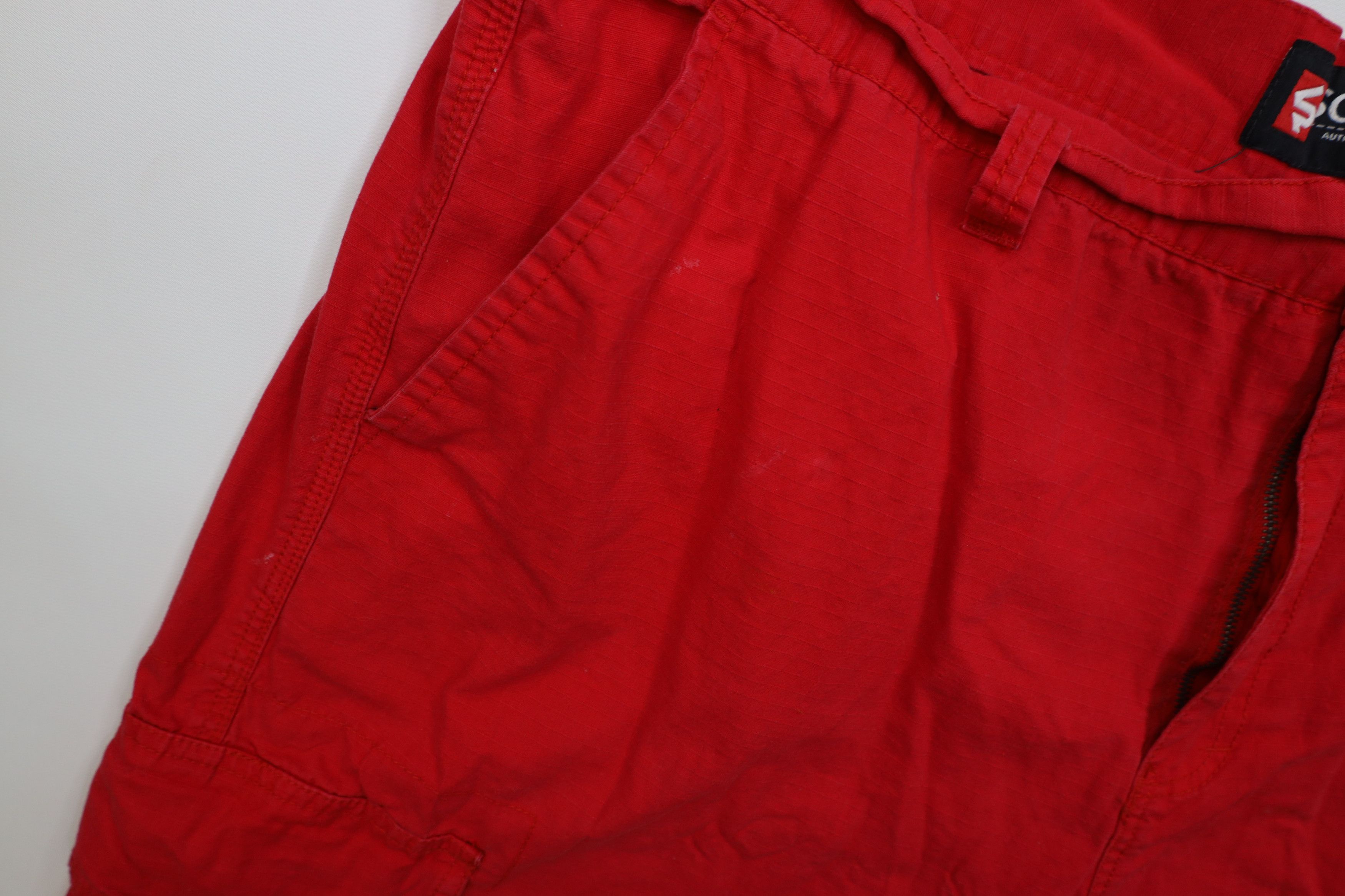 Southpole Vintage 90s Y2K Southpole Ripstop Fatigue Cargo Shorts Red Size US 42 / EU 58 - 7 Thumbnail