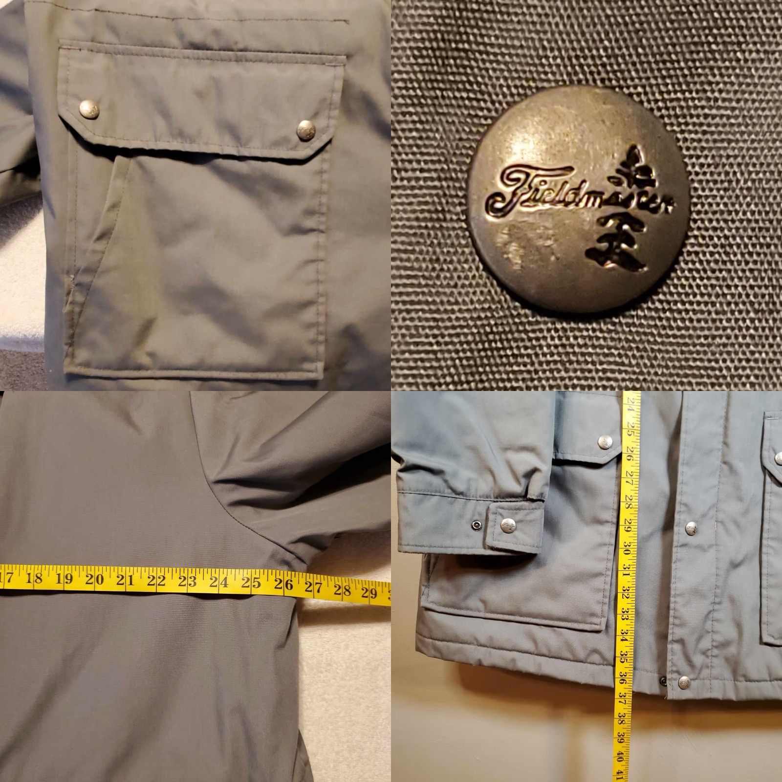Vintage VINTAGE Fieldmaster Jacket Men's 2XLT Beige Canvas Windproof Full Zip Lined Pockets USA Coat Outdoor Hunting 80s 90s Size US XXL / EU 58 / 5 - 8 Thumbnail