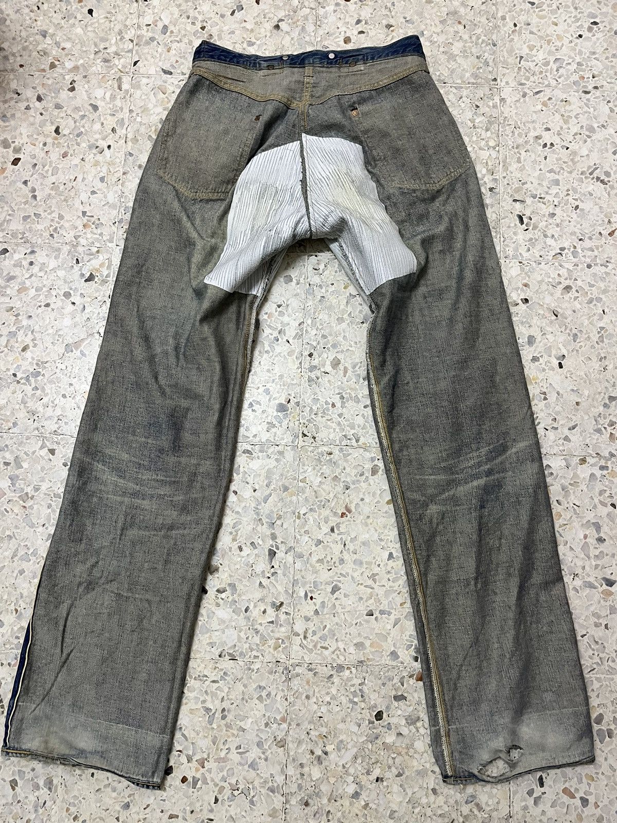 Levi's Vintage Clothing Distress Levi’s 501xx selvedge denim Size US 31 - 10 Thumbnail