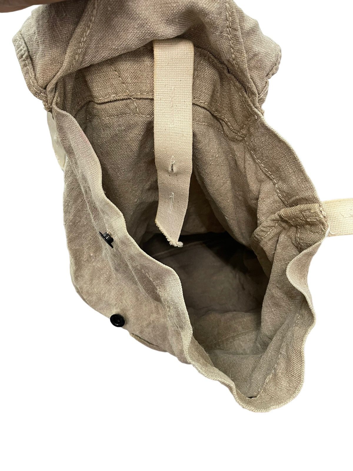 Japanese Brand Full Linen Hemp Rucksack Backpack Custom Size ONE SIZE - 10 Thumbnail