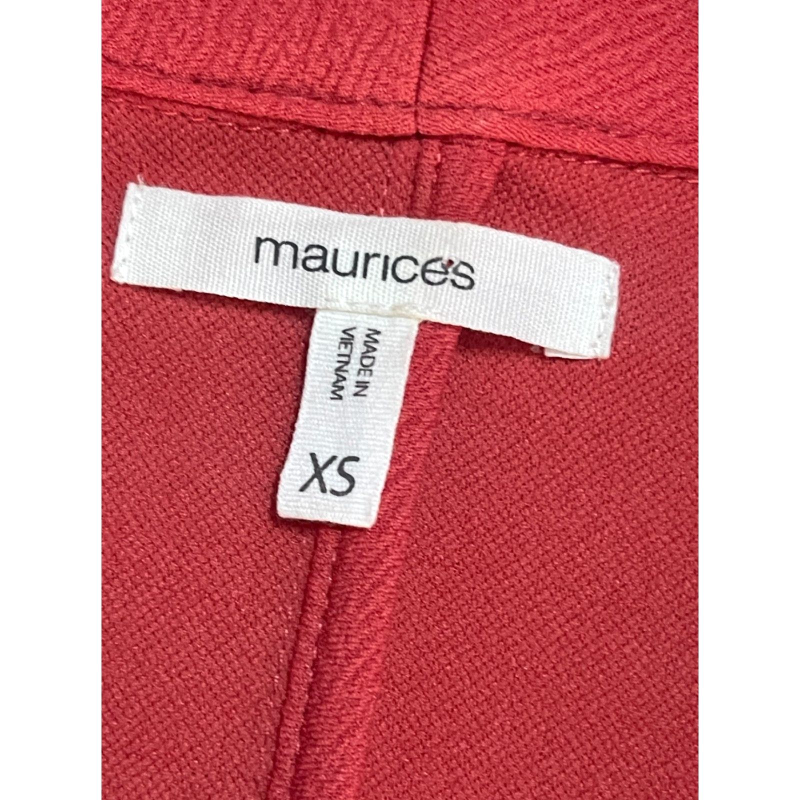 Vintage Maurices Jacket Women's XS Pink Open Blazer Long Sleeve Pockets Casual Size XS / US 0-2 / IT 36-38 - 5 Thumbnail