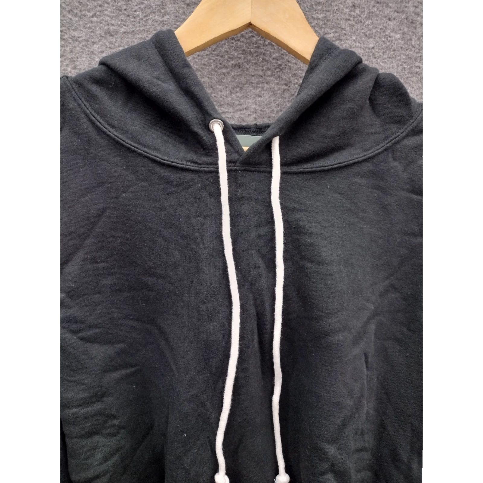 Vintage Wild Fable Hoodie Women's Black XL Crop Sweatshirt Size XL / US 12-14 / IT 48-50 - 3 Thumbnail