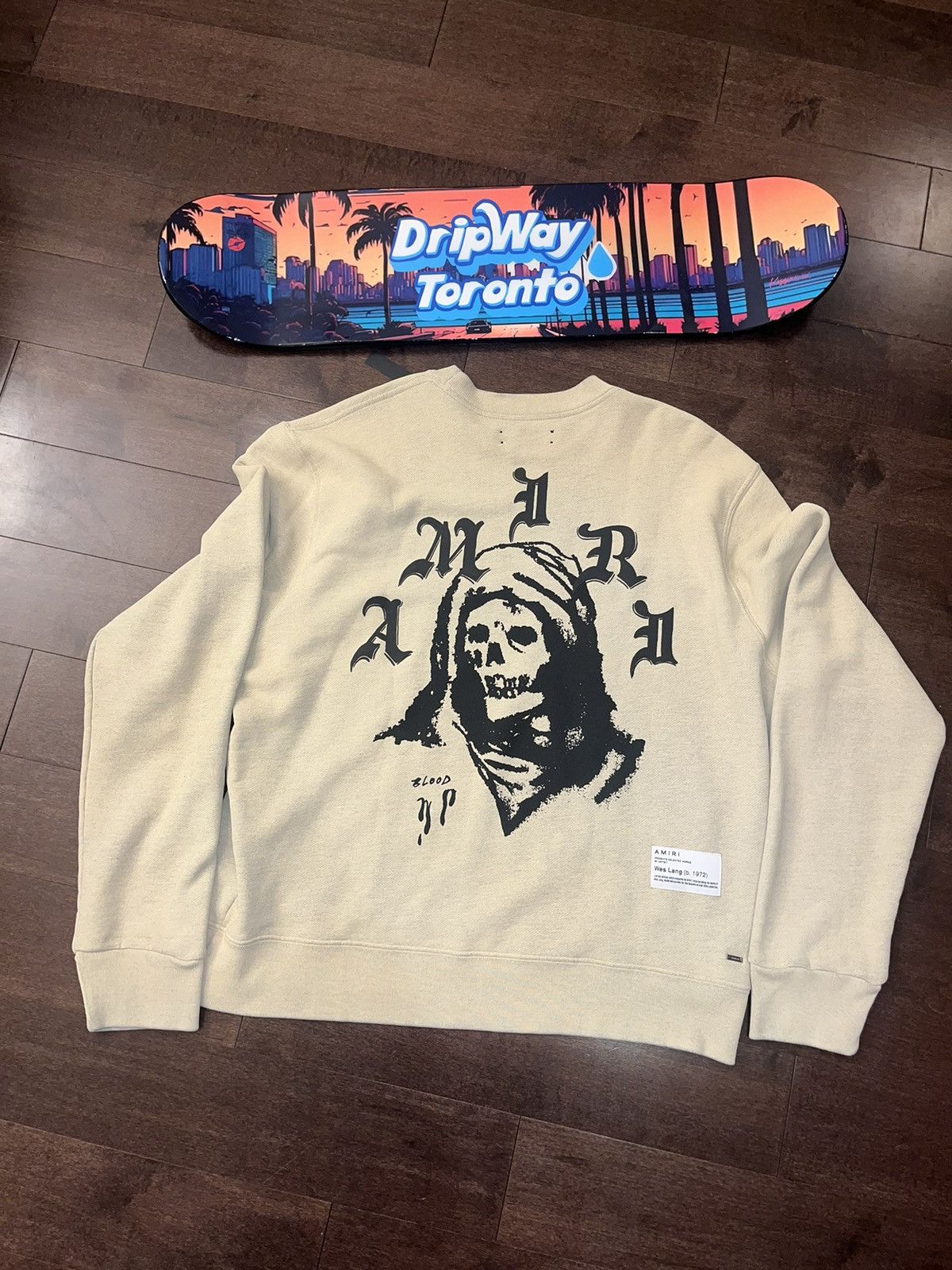 Amiri × Wes Lang Amiri x Wes Lang Solar Kings Crewneck | Grailed