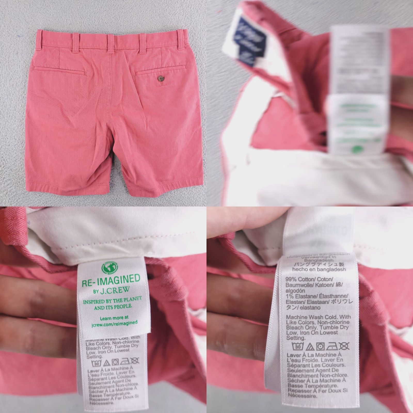 J.Crew J. Crew Shorts Mens 30 Pink Casual Cotton Chino 9" Inseam Preppy Shirt Pants Mens Size US 30 / EU 46 - 8 Thumbnail