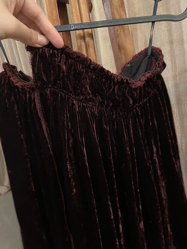 Comme des Garcons Comme des Garcons Dark red velvet shirt overskirt suit Size M / US 6-8 / IT 42-44 - 5 Thumbnail