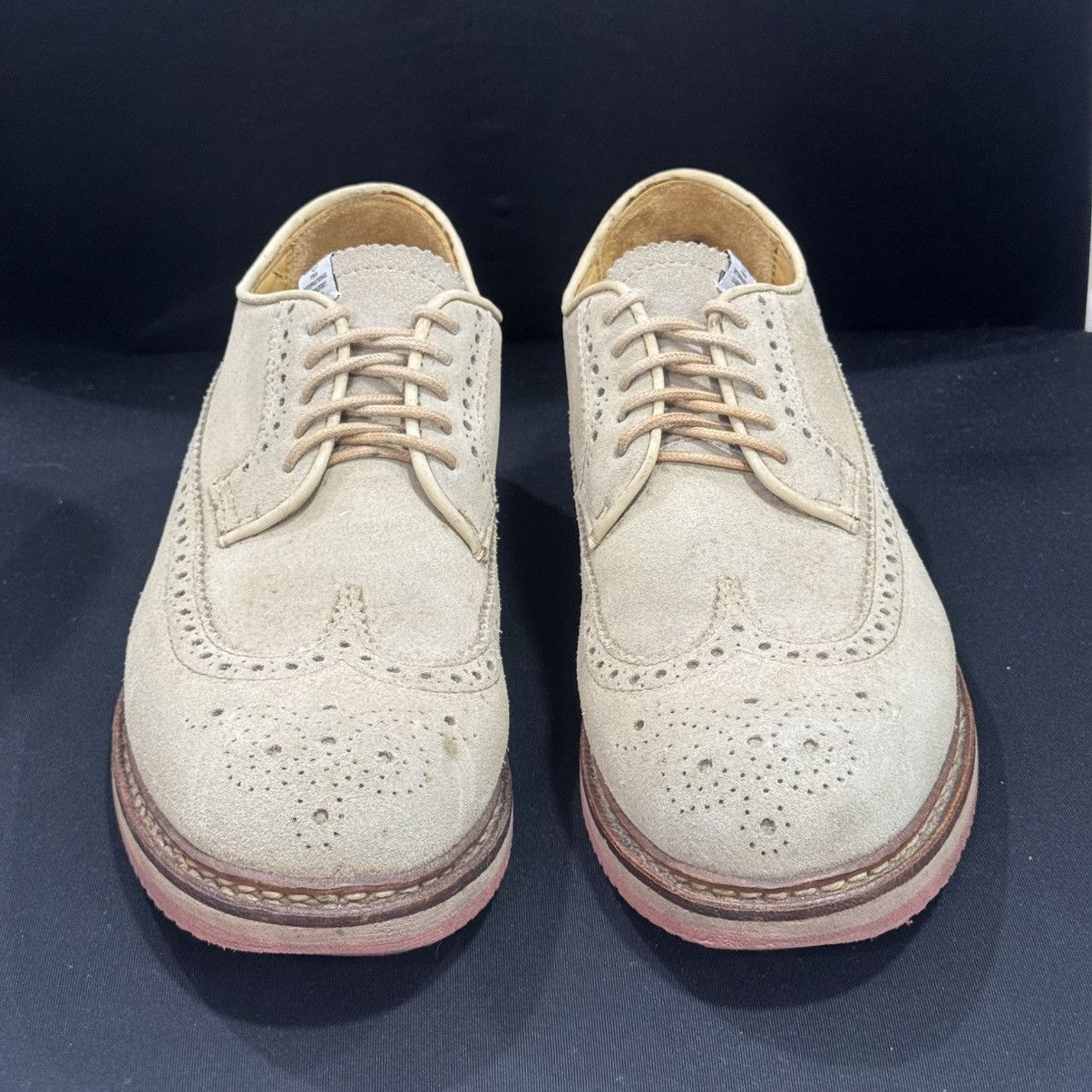 Visvim VISVIM PATRICIAN SAND WT FOLK WINGTIP SUEDE SHOES Size US 8.5 / EU 41-42 - 3 Thumbnail