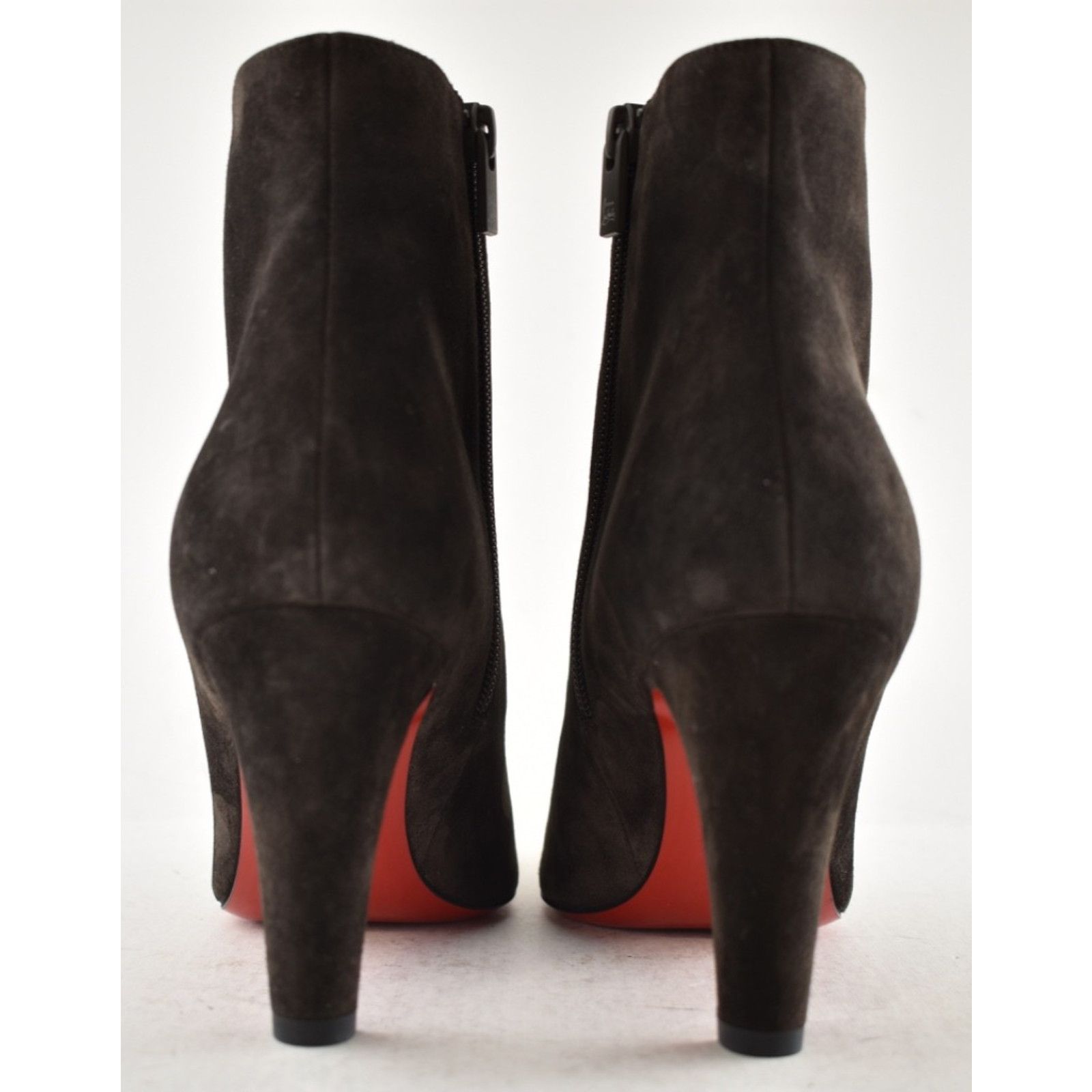 Christian Louboutin Christian Louboutin Vibella Booty 85 Brown Suede Bootie 37 Size US 7 / IT 37 - 17 Thumbnail