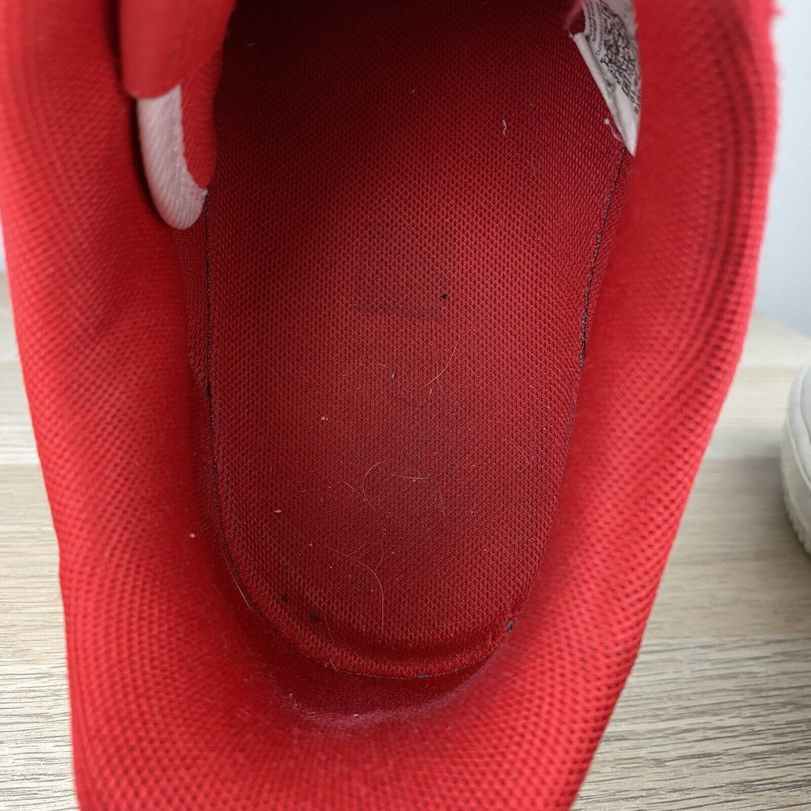 Nike Nike Mens White Red Air Force 1 Shoes Size 10 Used Size US 10 / EU 43 - 15 Thumbnail