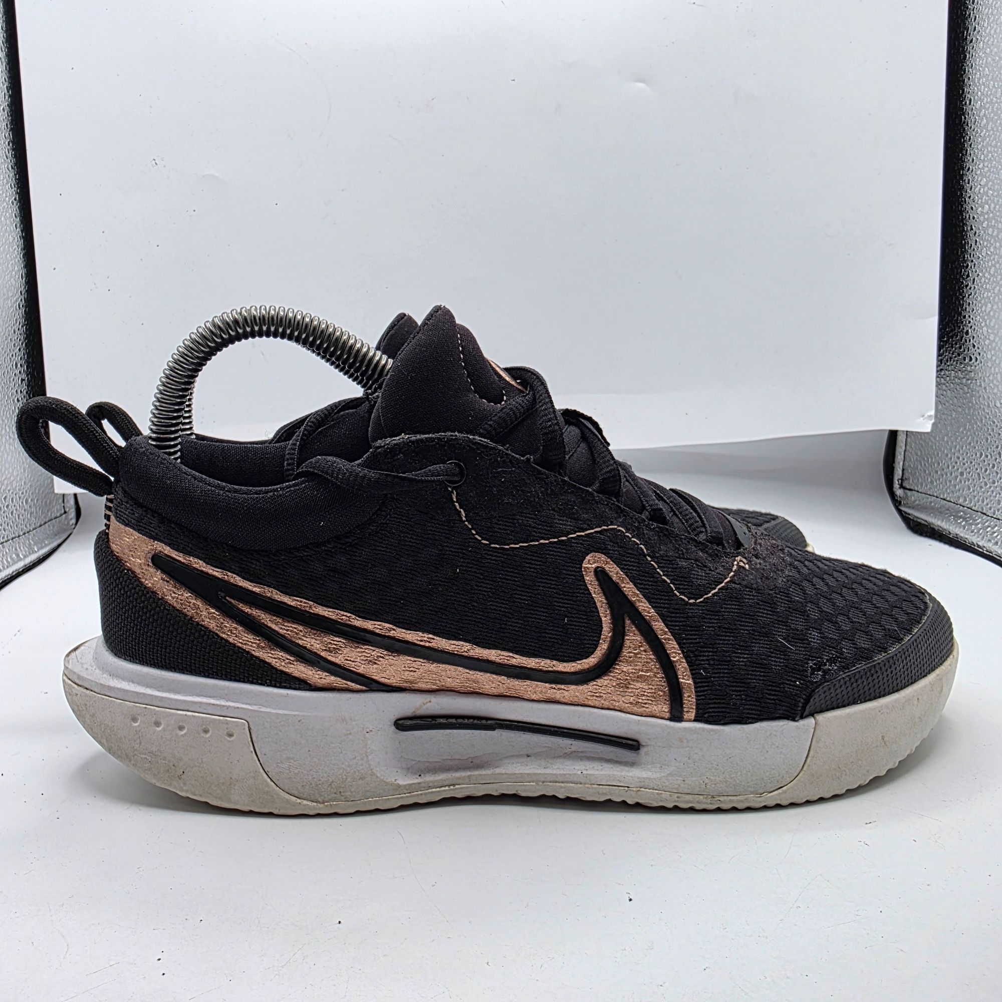 Nike Nike Court Zoom Pro Womens Size 7 Black Tennis Sneakers Perf Size US 7 / IT 37 - 12 Thumbnail