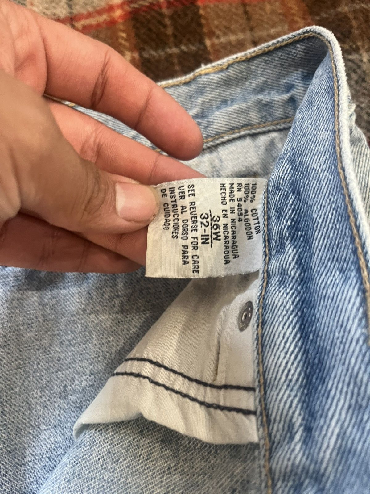 Bugle Boy Vintage Y2K 2000 Light Washed grunge Denim bugle boy 34” Size US 34 / EU 50 - 6 Thumbnail