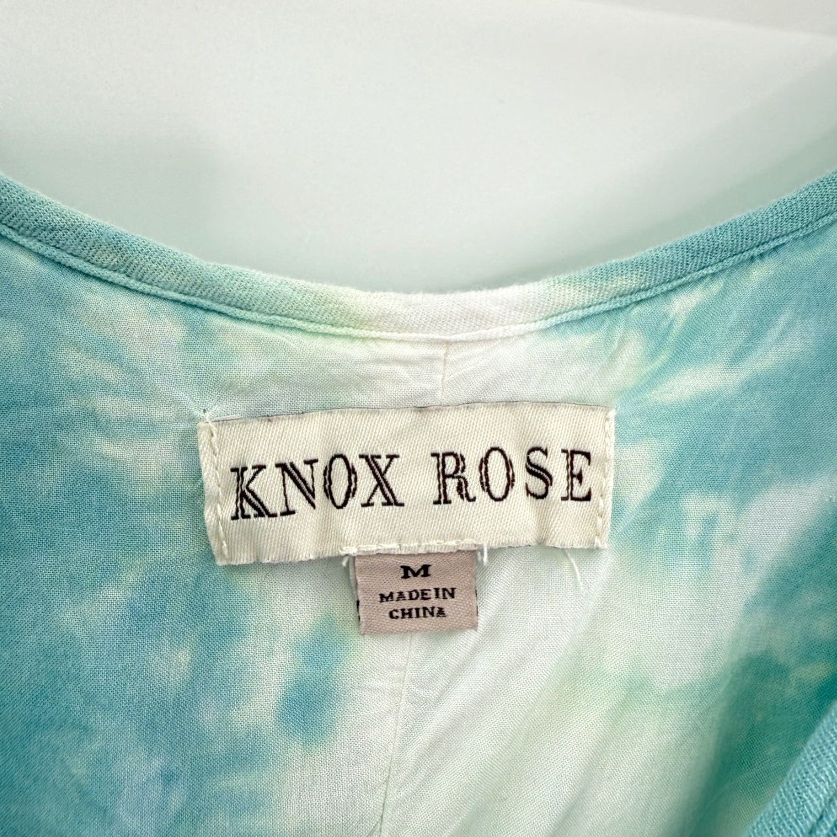 Vintage Knox Rose Tie Dye Midi Dress Blue White Spaghetti Strap Casual Women's M Size M / US 6-8 / IT 42-44 - 3 Thumbnail