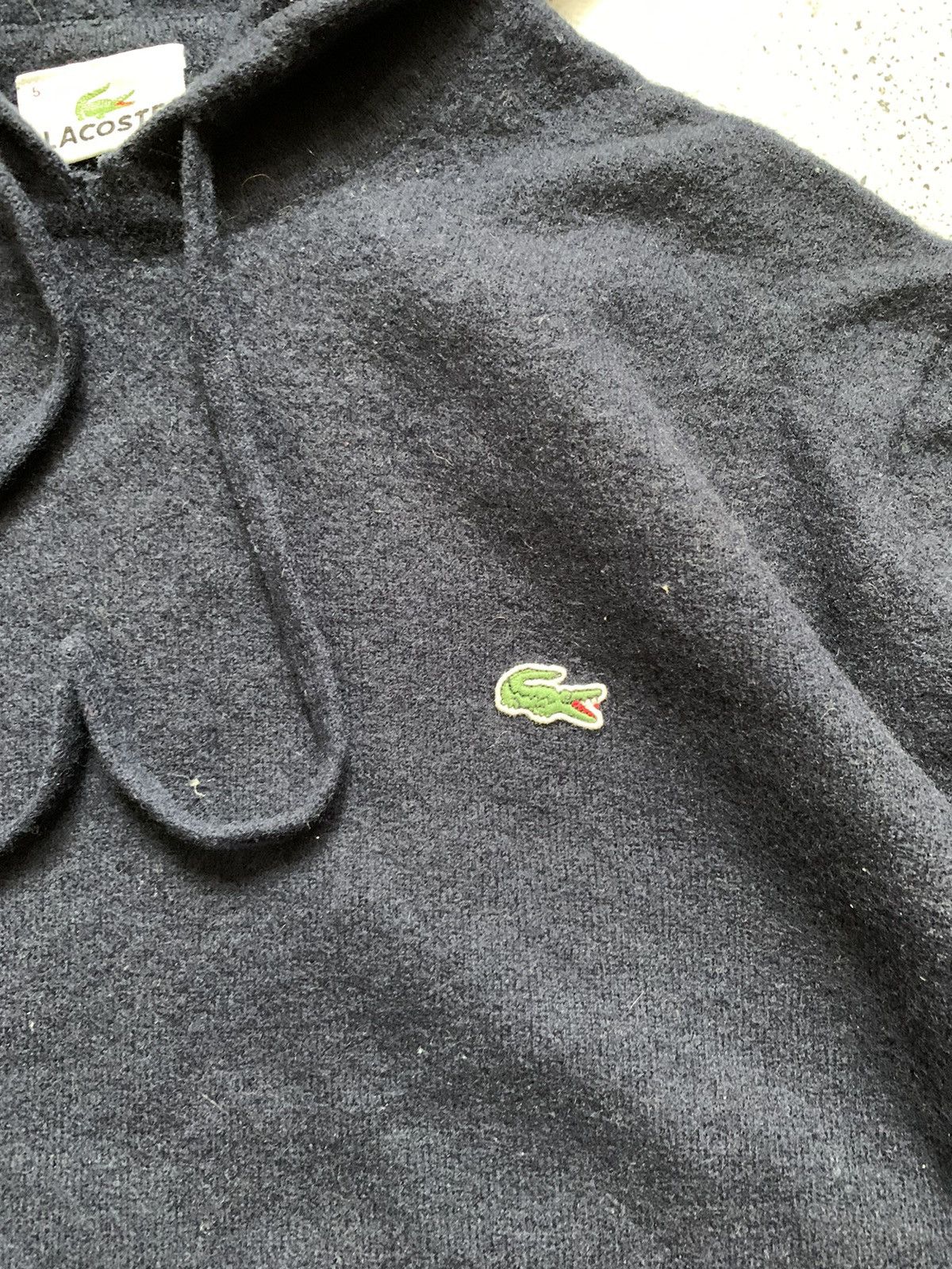 Lacoste × Vintage Vintage Lacoste Cashmere Wool Hoodie Sweater Y2K USA Size S Size US S / EU 44-46 / 1 - 2 Thumbnail