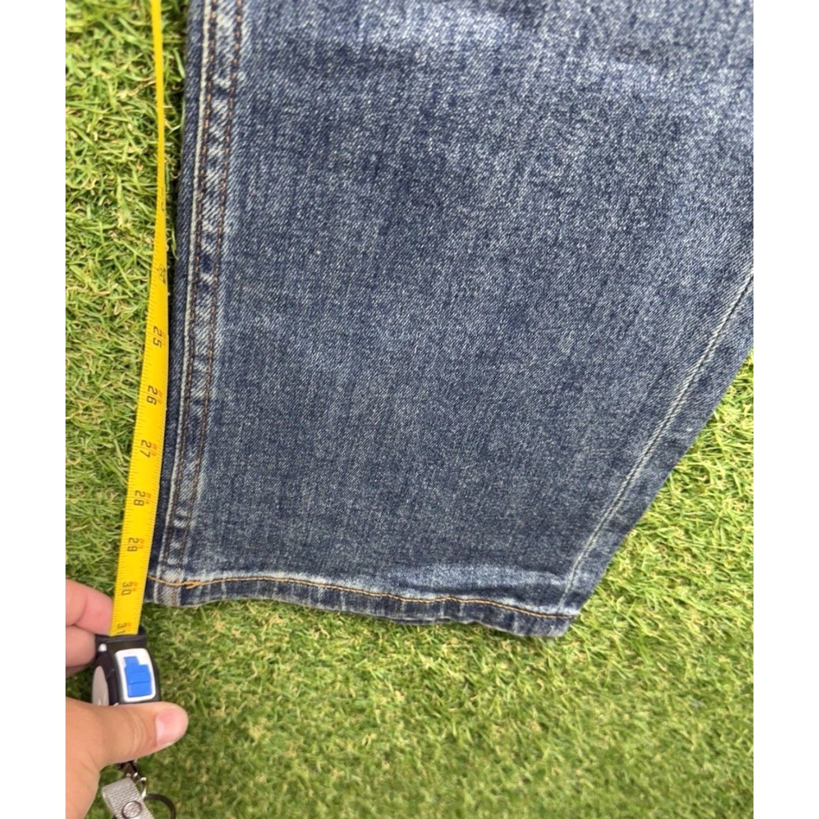 Skin BAER SKIN Jeans Mens 46x30 Dark Wash Casual Stretch Workwear 90s Blue Size US 30 / EU 46 - 6 Thumbnail