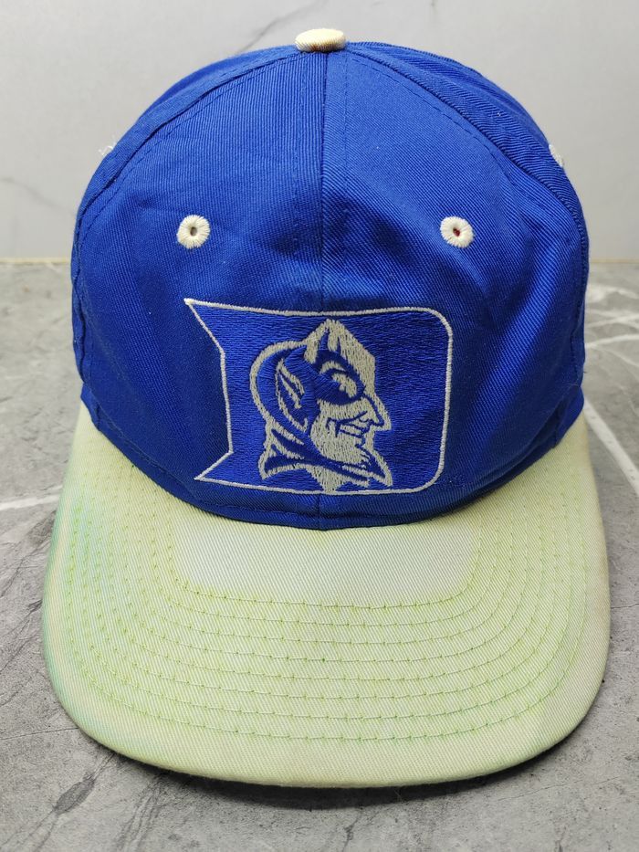 NBA Vintage Duke Blue Devil Cap Hat (Distressed & Defect) Size ONE SIZE - 2 Thumbnail