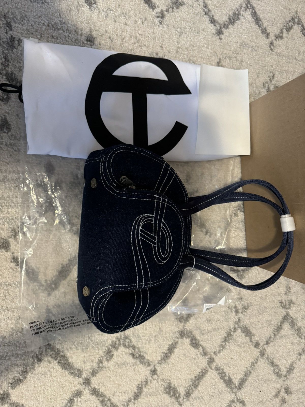 Telfar telfar denim dumpling bag Size ONE SIZE - 3 Thumbnail