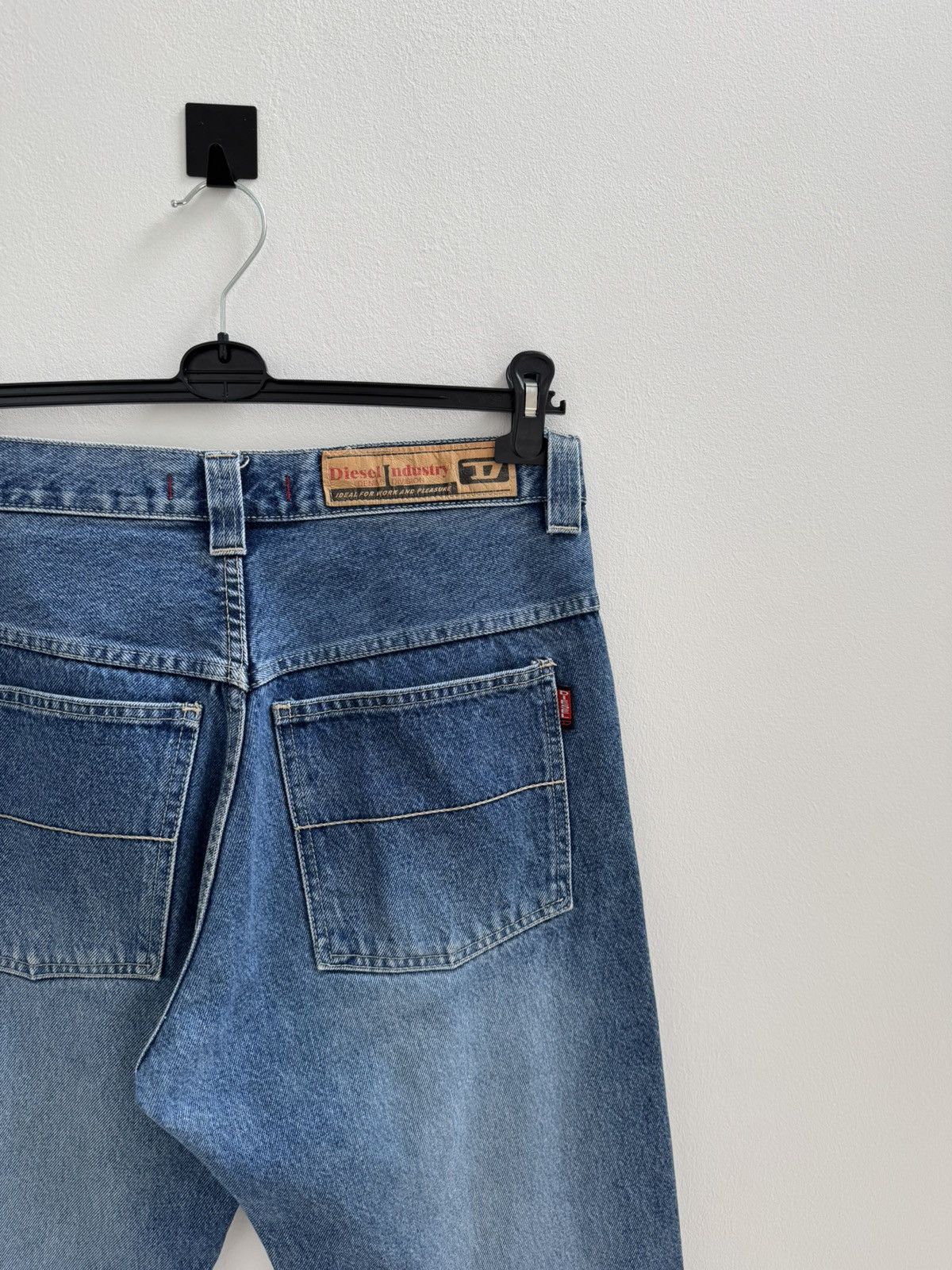 Designer × Diesel × Japanese Brand vintage rare diesel double knee jeans Size US 33 - 14 Thumbnail