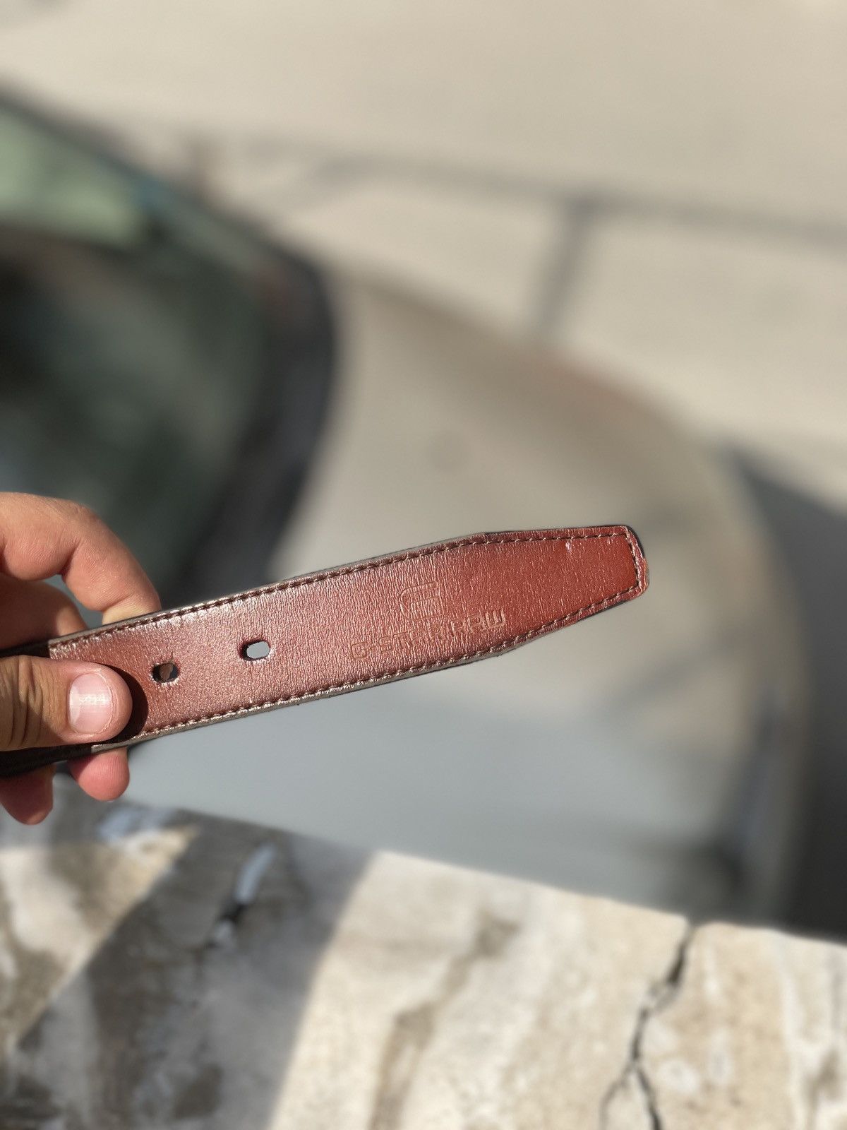 G-Star Men’s G-STAR RAW COMBINED COTTON LEATHER BELT Size ONE SIZE - 3 Thumbnail
