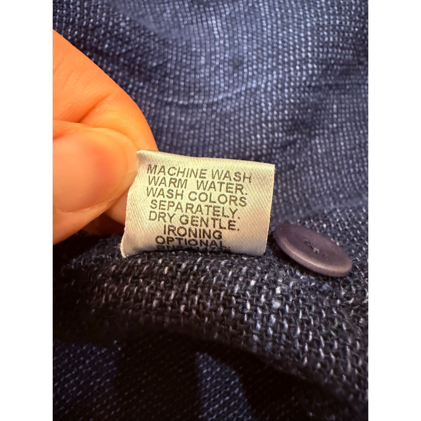 FLAX Flax NWOT navy blue button front heavy linen jacket boho lag Size M / US 6-8 / IT 42-44 - 6 Thumbnail