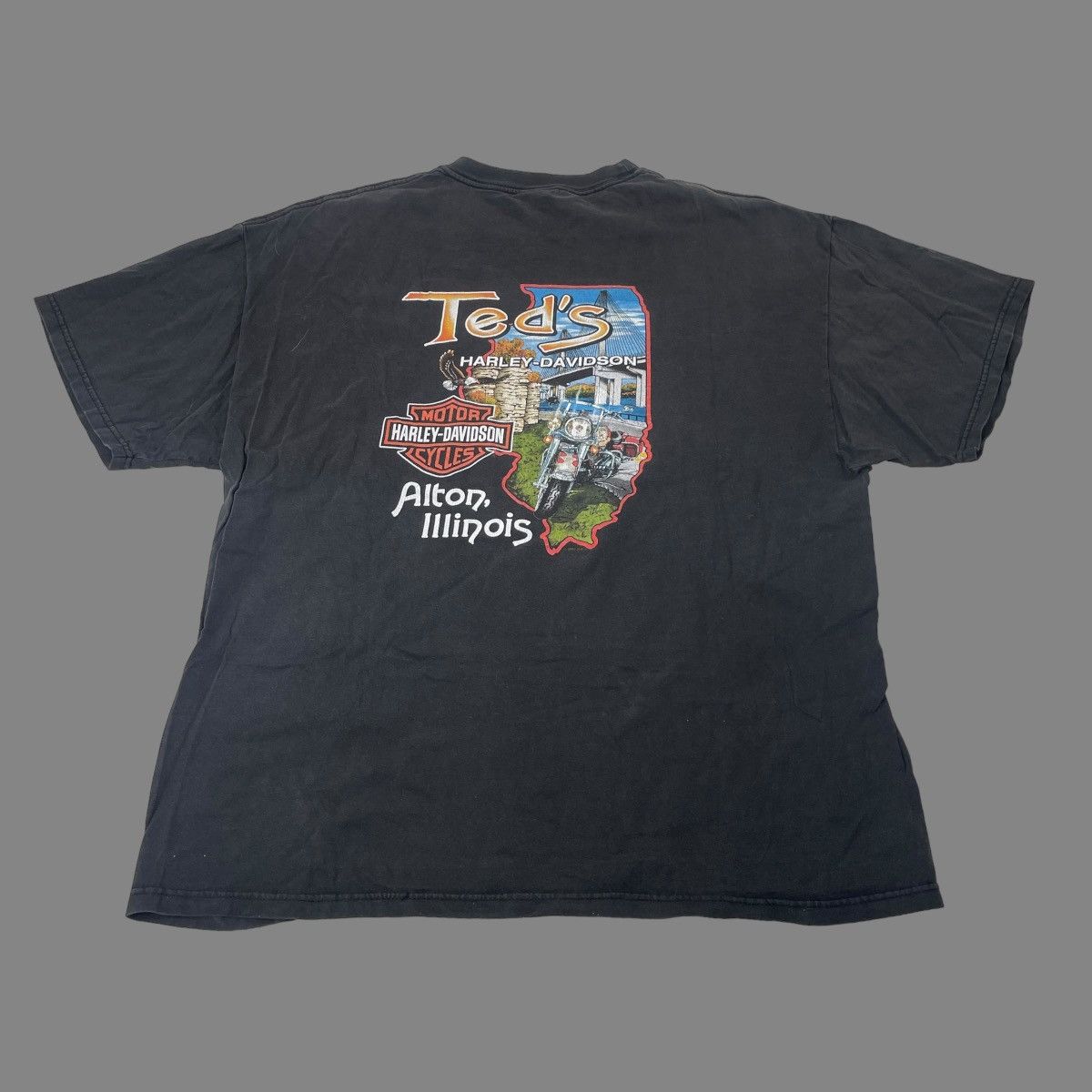 Harley Davidson × Vintage Vintage Harley Davidson big logo t shirt Size US XXL / EU 58 / 5 - 2 Thumbnail