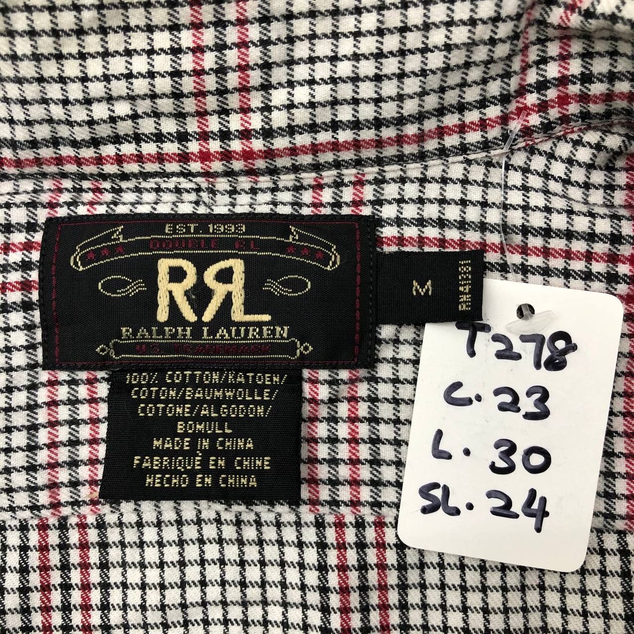 RRL Ralph Lauren × Ralph Lauren T278 RRL RALPH LAUREN FLANNEL SHIRTS Size US M / EU 48-50 / 2 - 6 Thumbnail