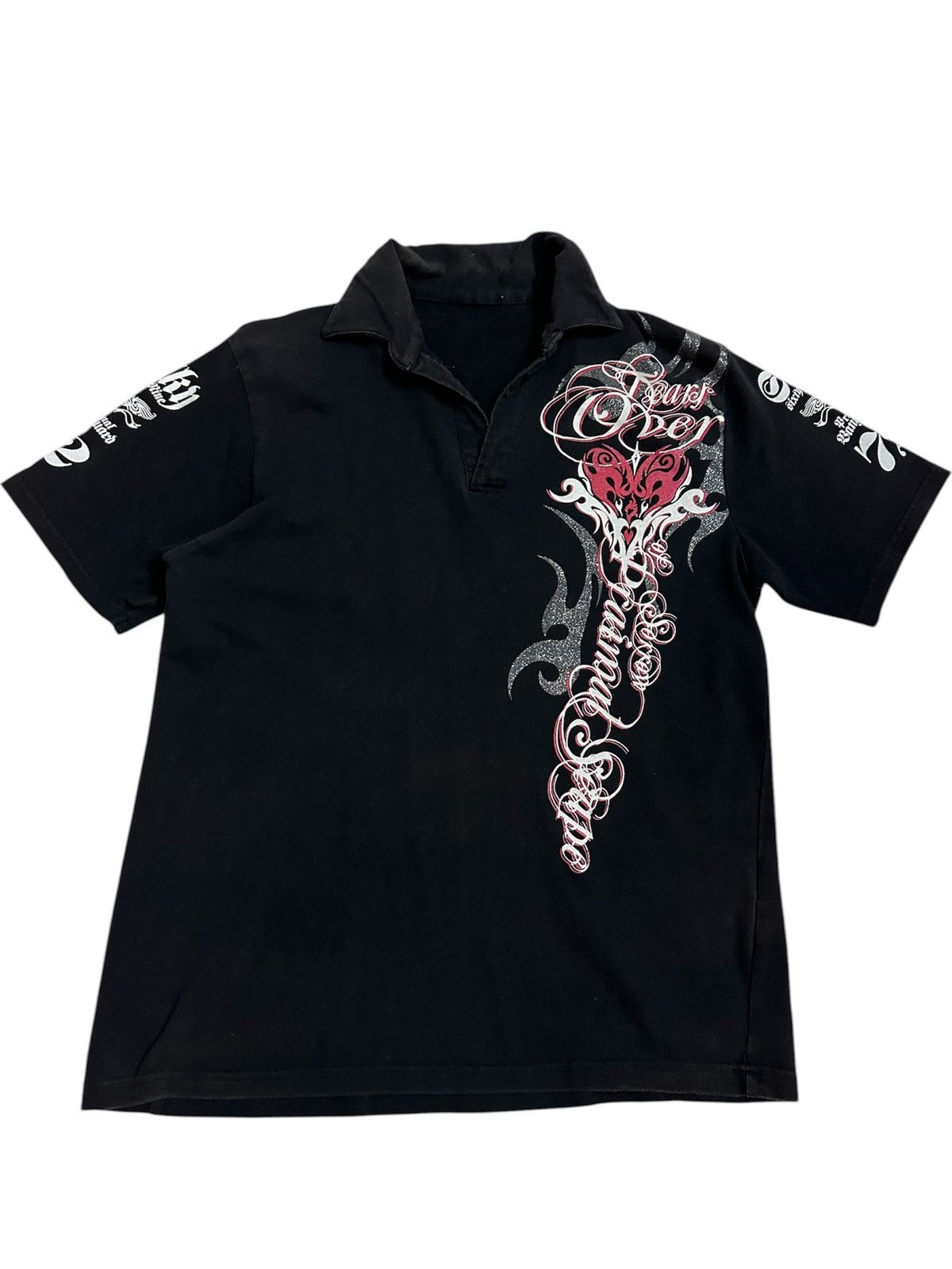 GOA 2000s Affliction Primal Scape Polo Jnco Southpole Y2K Style Size US M / EU 48-50 / 2 - 2 Thumbnail