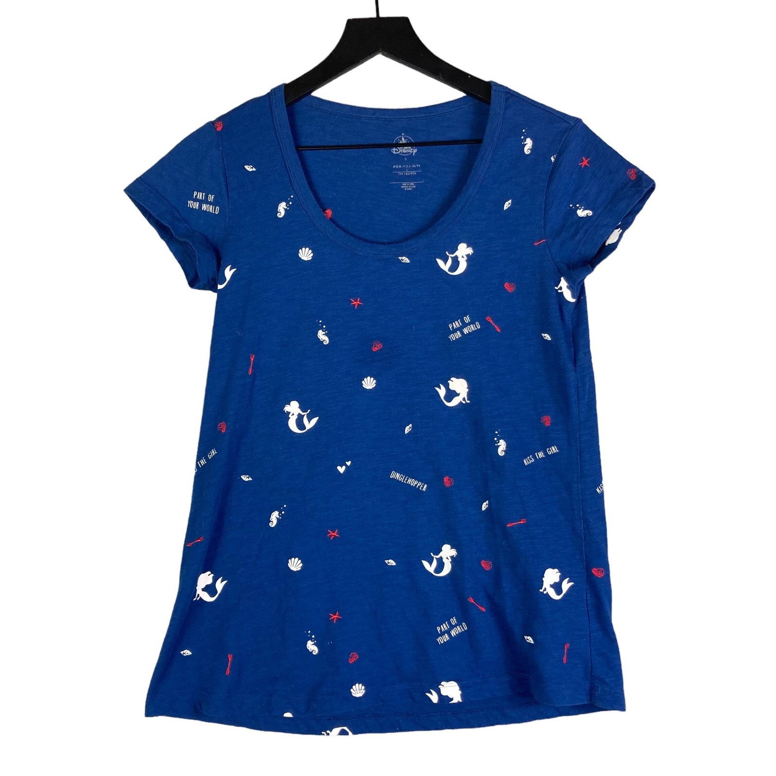 Disney Little Mermaid Disney Shirt Womens Size Small Blue Ariel Size S / US 4 / IT 40 - 1 Thumbnail