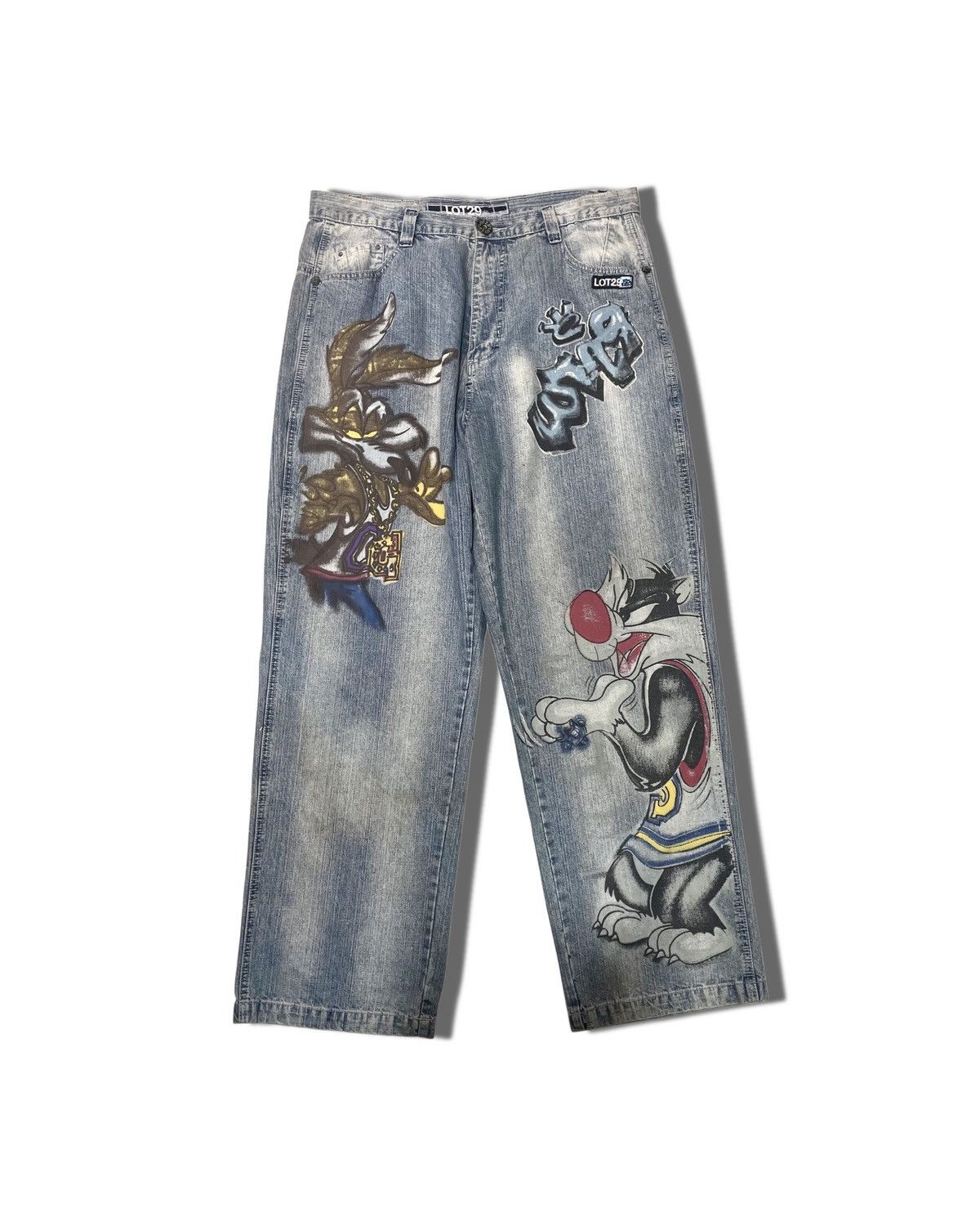 Japanese Brand × Vintage Vintage Y2K Lot 29 Jeans Looney Tunes