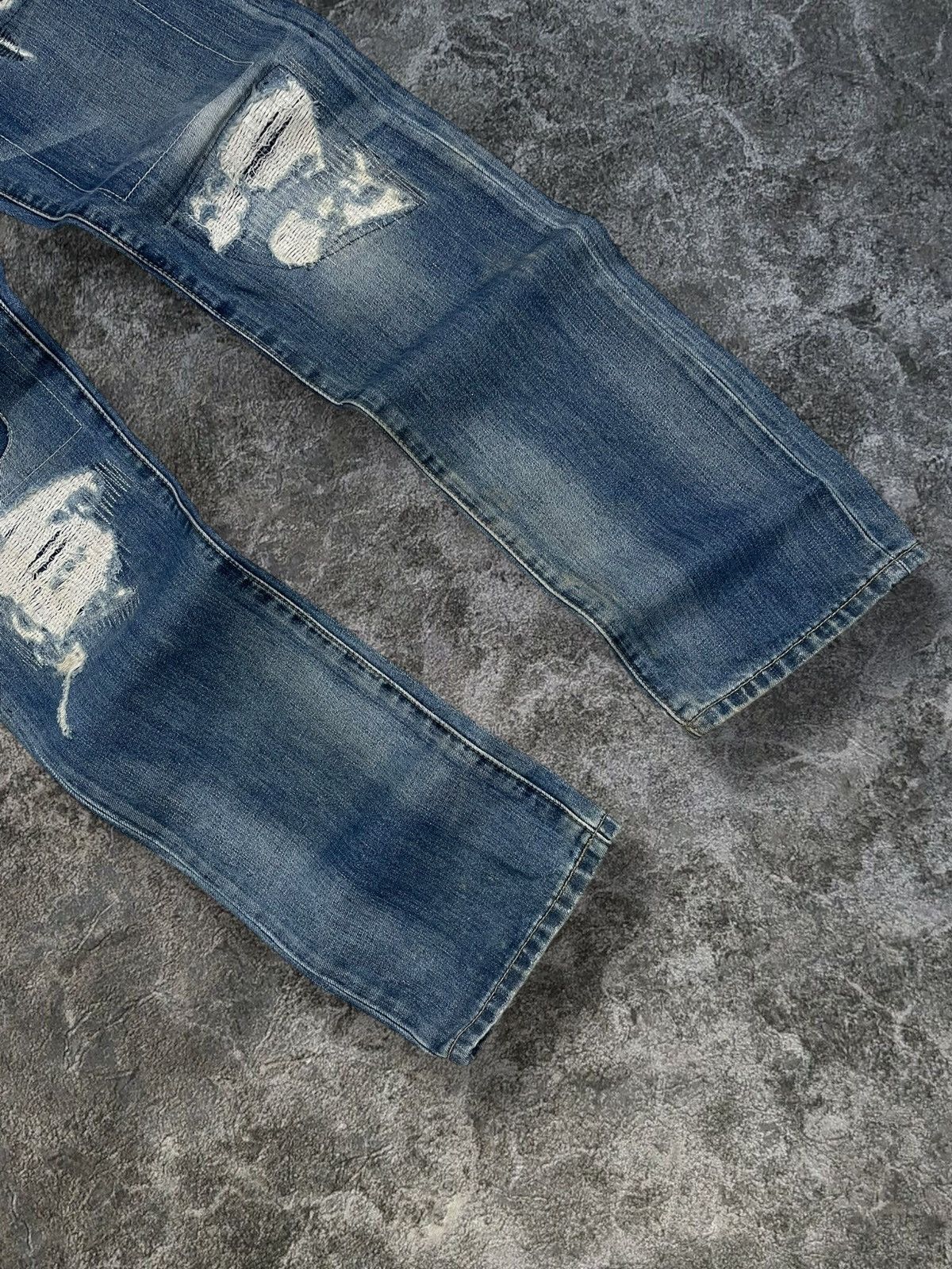 Japanese Brand Vintage Designer Samuel & Kevin Distressed Rockstar Denim Size US 31 - 2 Thumbnail