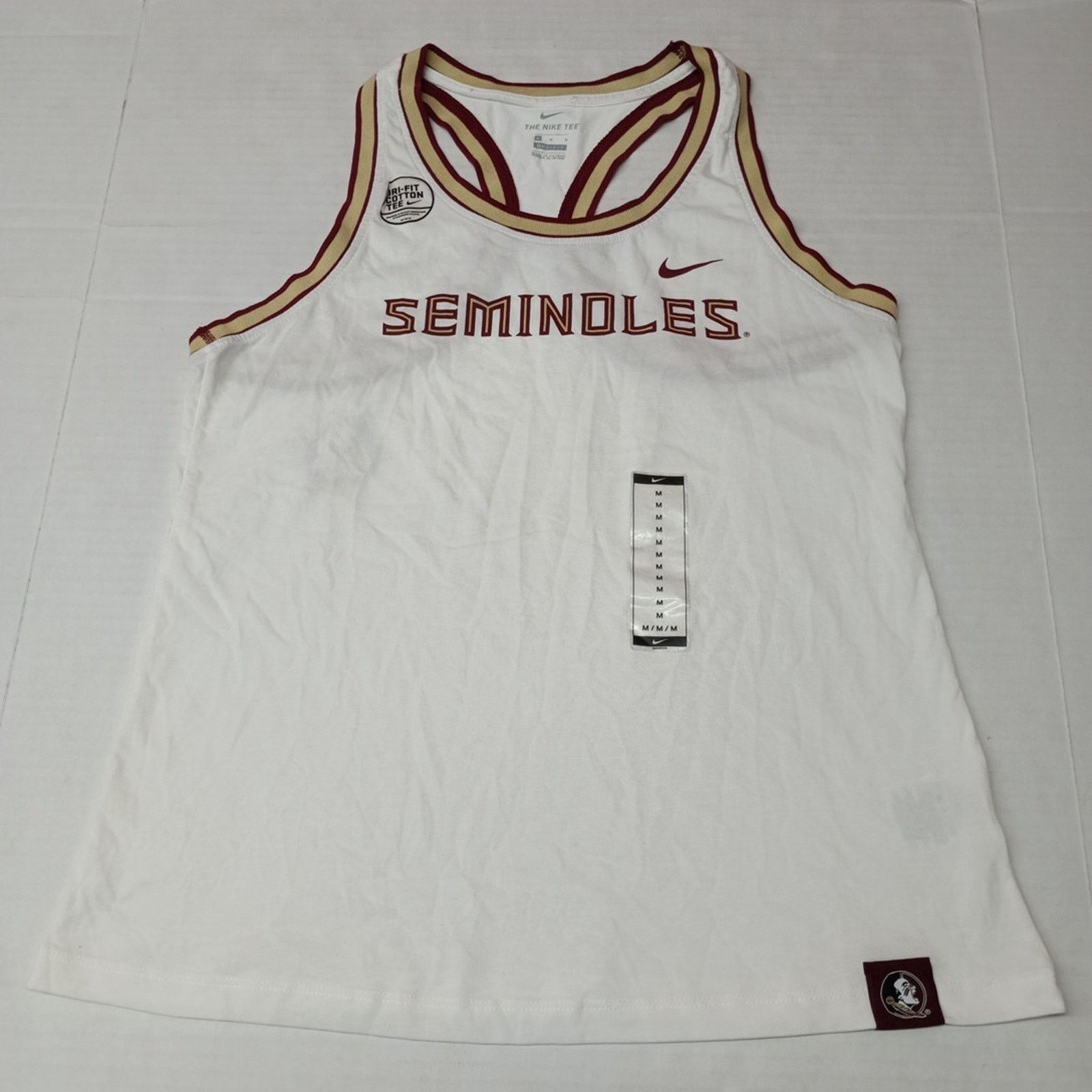 Nike Nike Florida State Seminoles Tank Top Women's M White Size M / US 6-8 / IT 42-44 - 1 Thumbnail