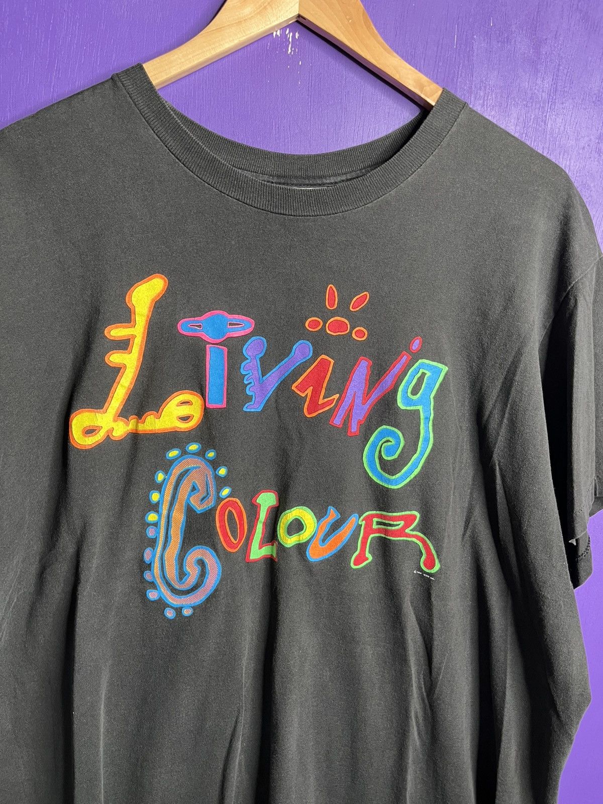 Band Tees × Vintage Vintage 1991 Living colour mother of all tours t-shirt Size US XL / EU 56 / 4 - 3 Thumbnail