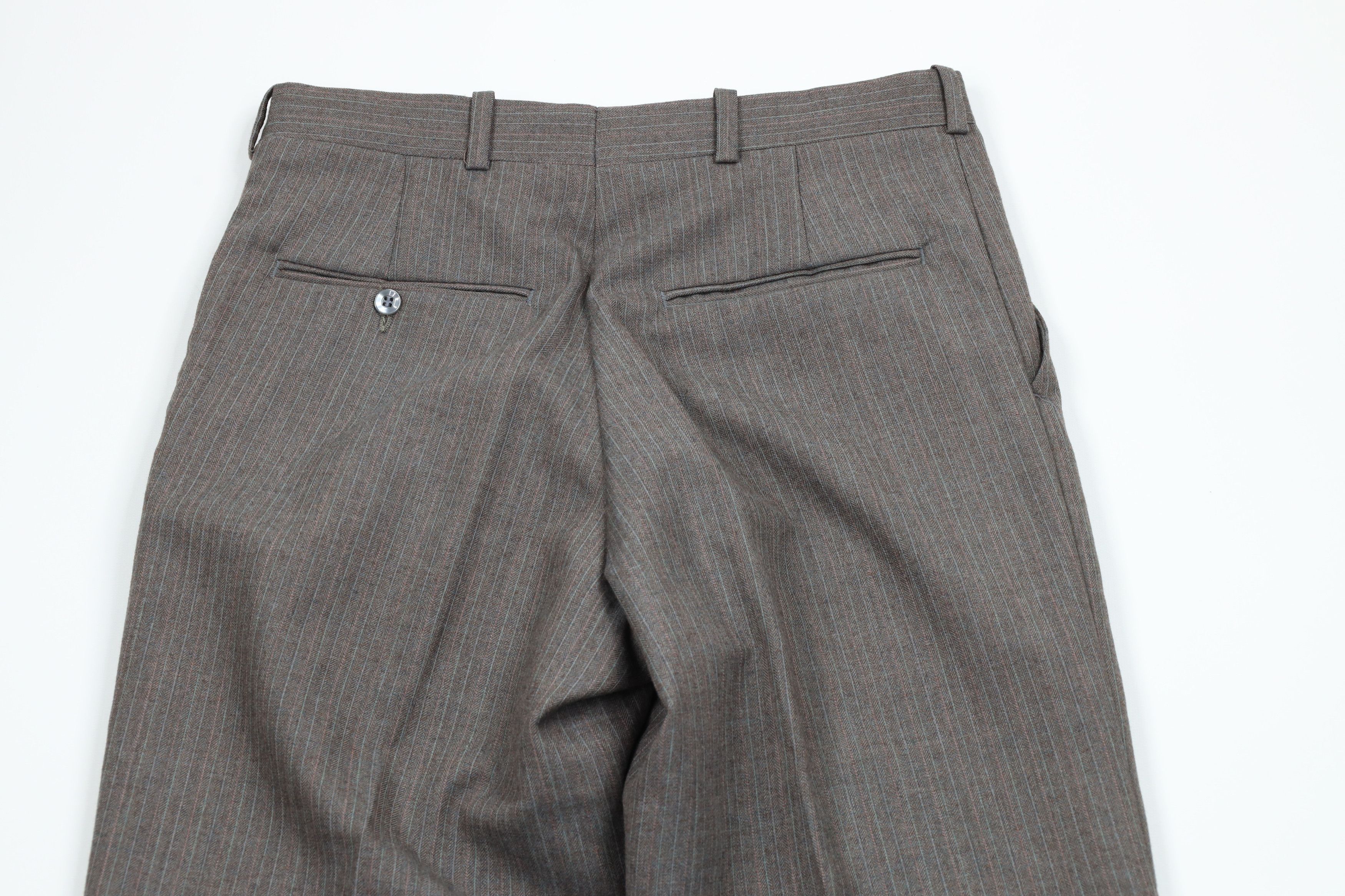Vintage Vintage 70s Streetwear Pinstriped Wide Leg Flared Pants Size 28" / US 6 / IT 42 - 8 Thumbnail