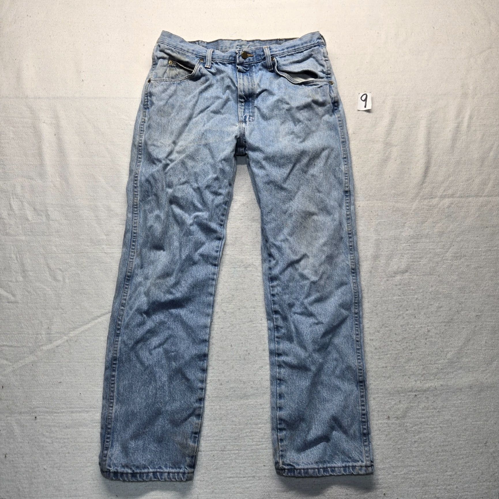 Wrangler Wrangler Jeans Denim Pants Tapered 96501SL Adult Men's 34 x 32 Blue Cotton Denim Vintage No Size US 32 / EU 48 - 2 Thumbnail