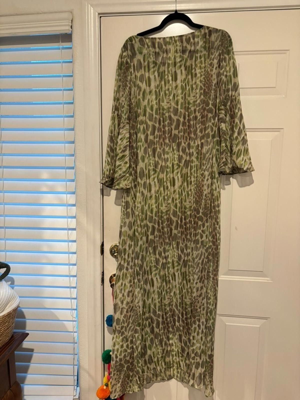 Designer Womens sz M Julie Harrah scheer maxi dress #382 Size M / US 6-8 / IT 42-44 - 2 Thumbnail
