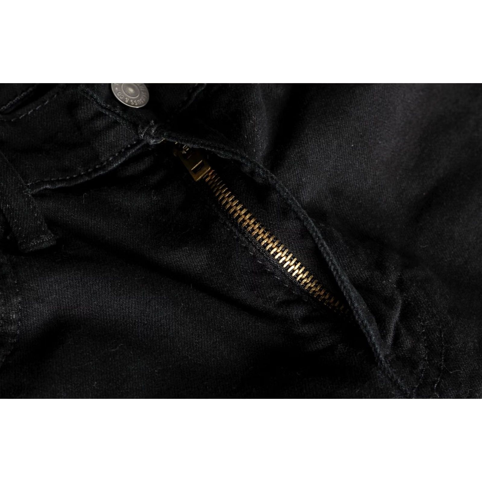 Levi's VINTAGE Levi’s 502 Tapered Jeans Men W31 L32 Stretch DZ5995 Denim Black 5-Pocket Design Regular Rise 10-12in Cotton Elastane Jeans Mens Size US 31 - 5 Thumbnail