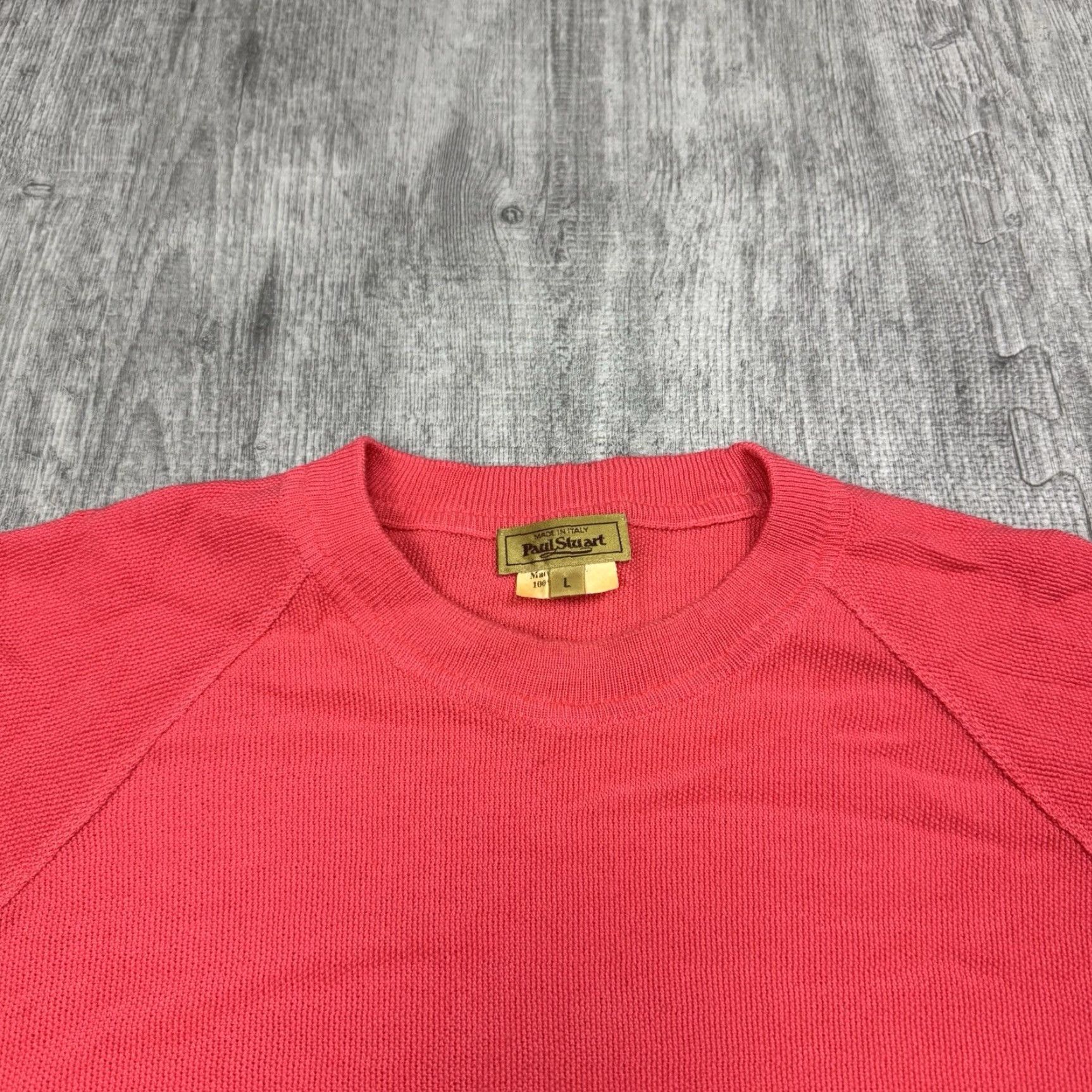 Paul Stuart VINTAGE PAUL STUART 90s CORAL PINK WOOL CREWNECK PULLOVER SWEATER LUXURIOUS MENS L Size US L / EU 52-54 / 3 - 2 Thumbnail