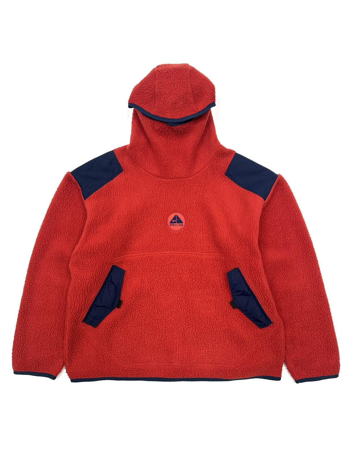 Nike ACG Vintage Rare Nike ACG Fleece Sherpa Ninja Mask Hoodie Size US XXL / EU 58 / 5 - 2 Thumbnail