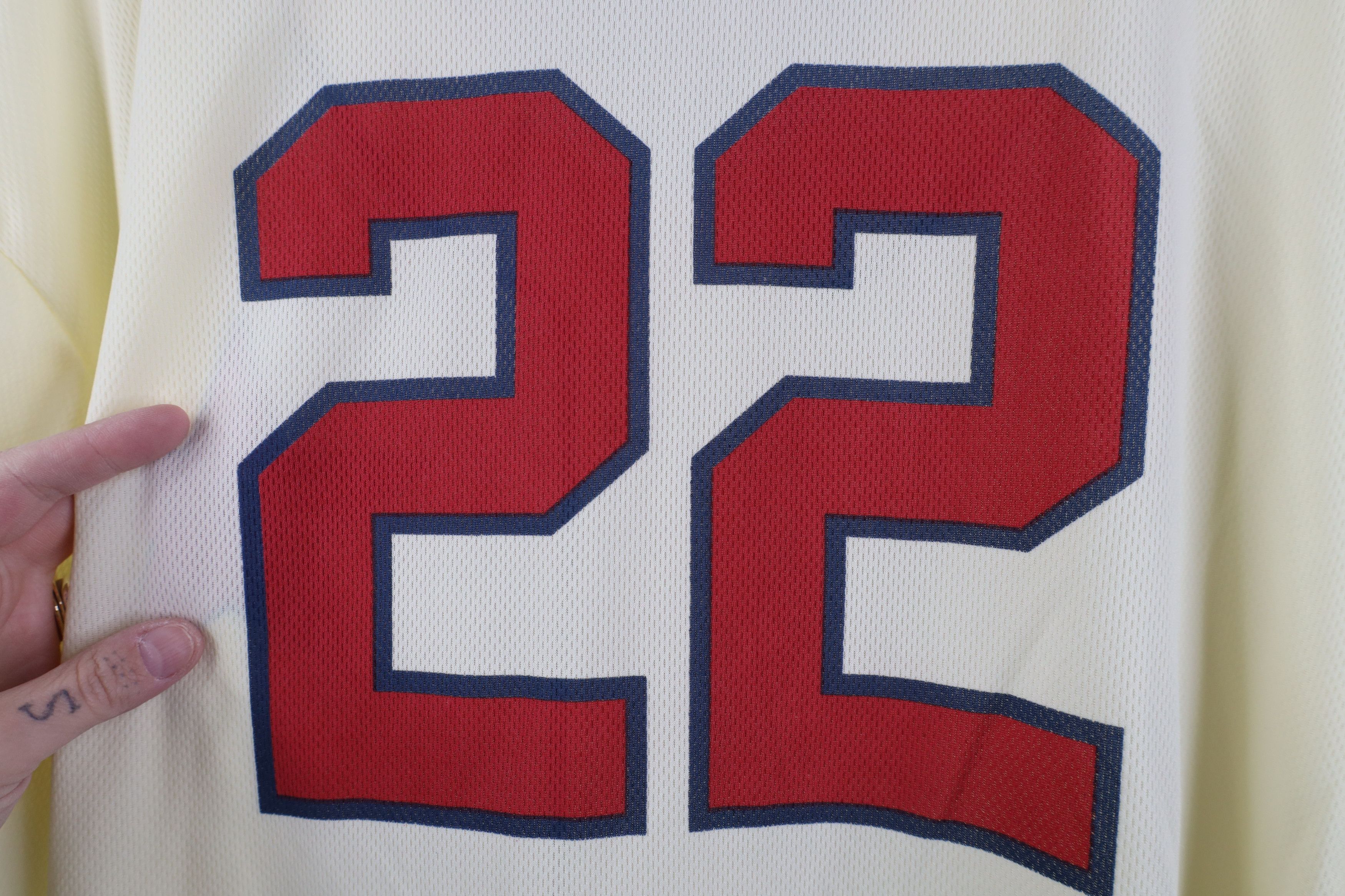Vintage Vintage Y2K Negro League Detroit Stars Baseball Jersey Cream Size US XXL / EU 58 / 5 - 10 Thumbnail