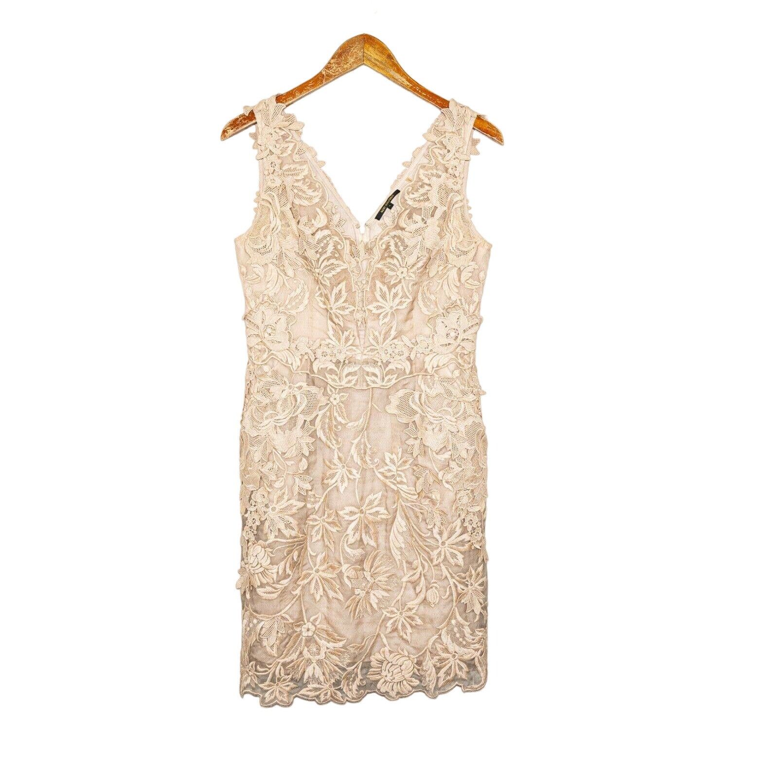 KOBI HALPERIN KOBI HALPERIN Emme Lace Dress in Champagne beige Size M / US 6-8 / IT 42-44 - 12 Thumbnail