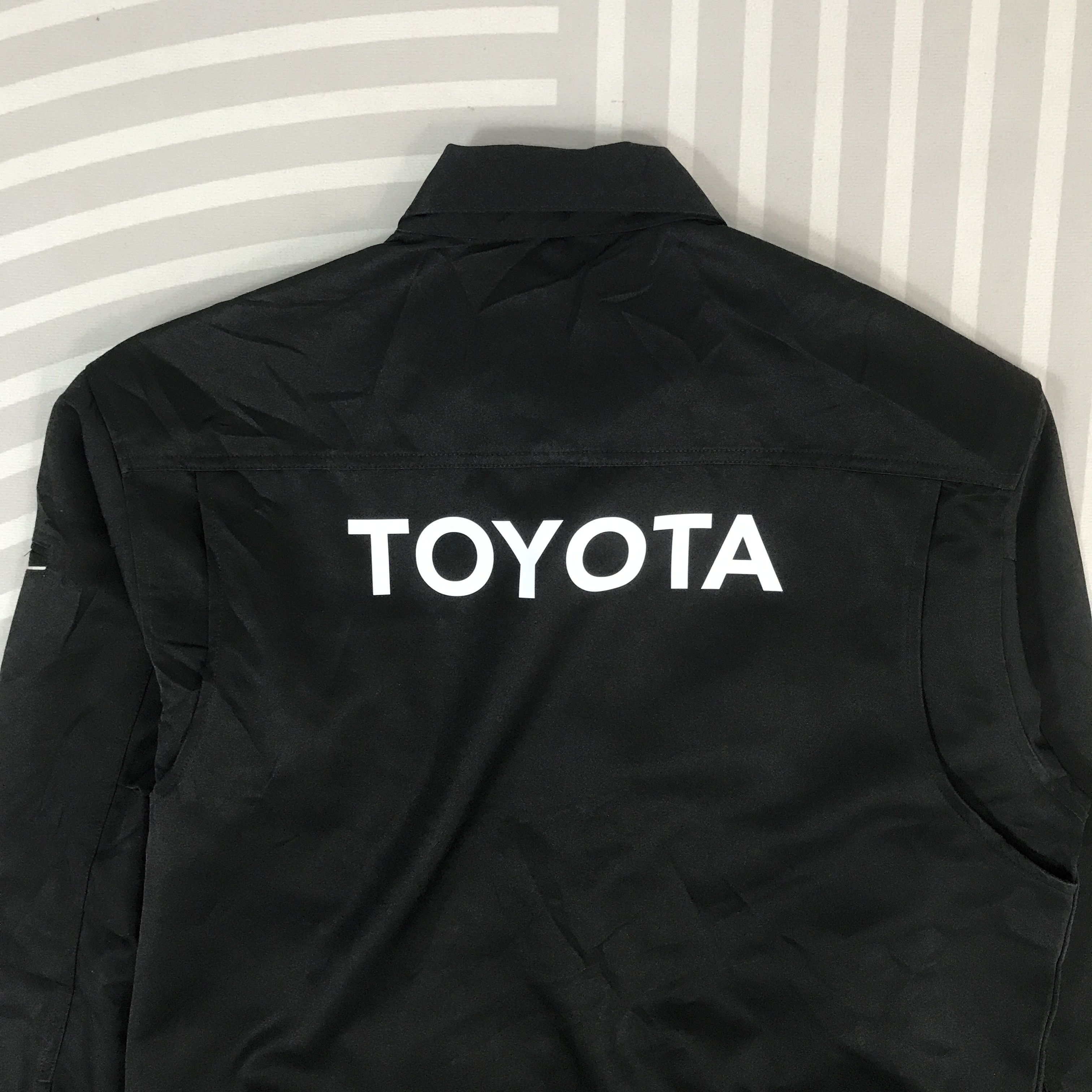Japanese Brand × Sports Specialties Vtg Toyota Racing Black uniform japan custom workers Jacket Size US L / EU 52-54 / 3 - 4 Thumbnail