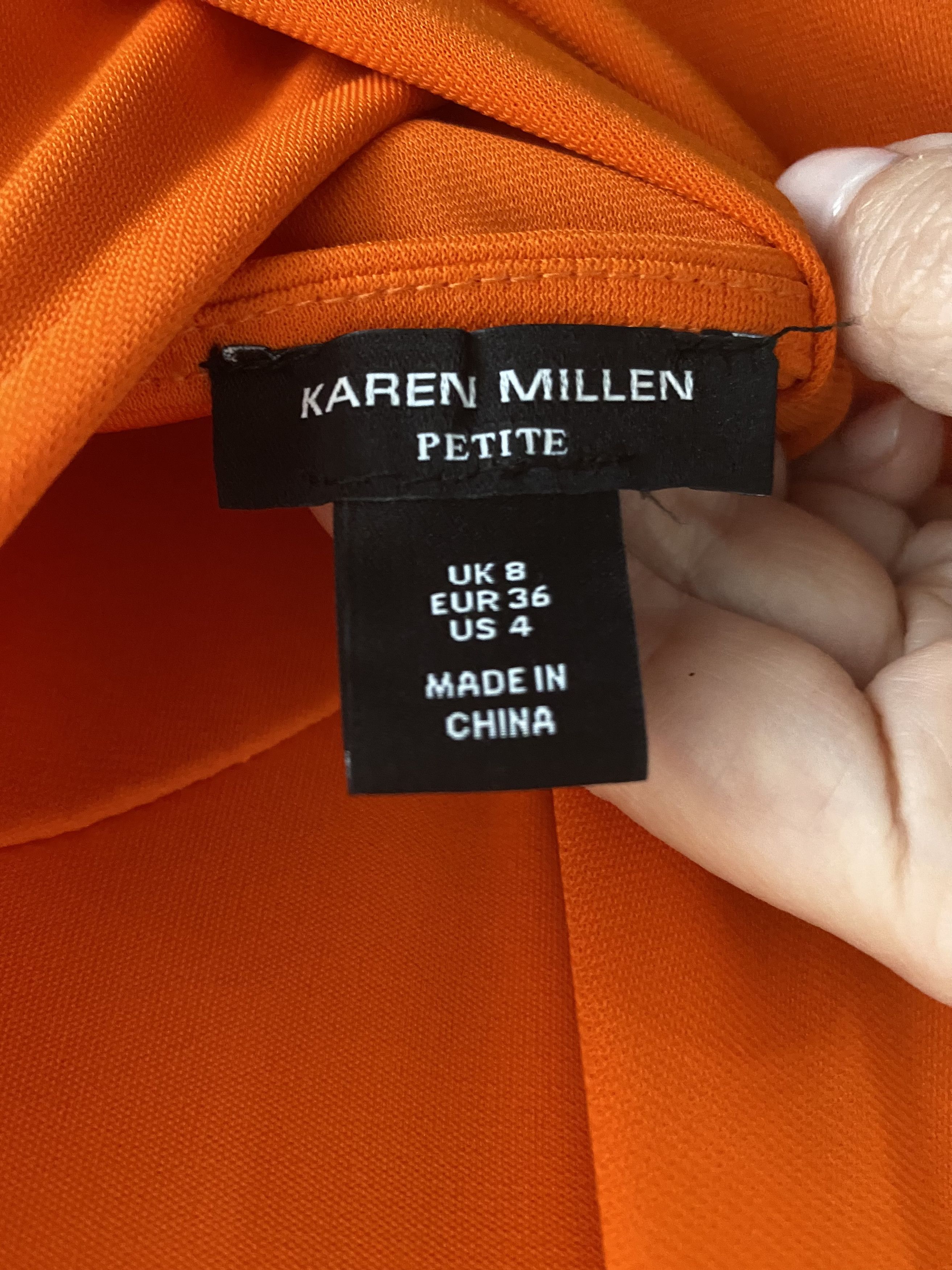 Karen Millen Orange funnel neck orange dress Size S / US 4 / IT 40 - 5 Thumbnail